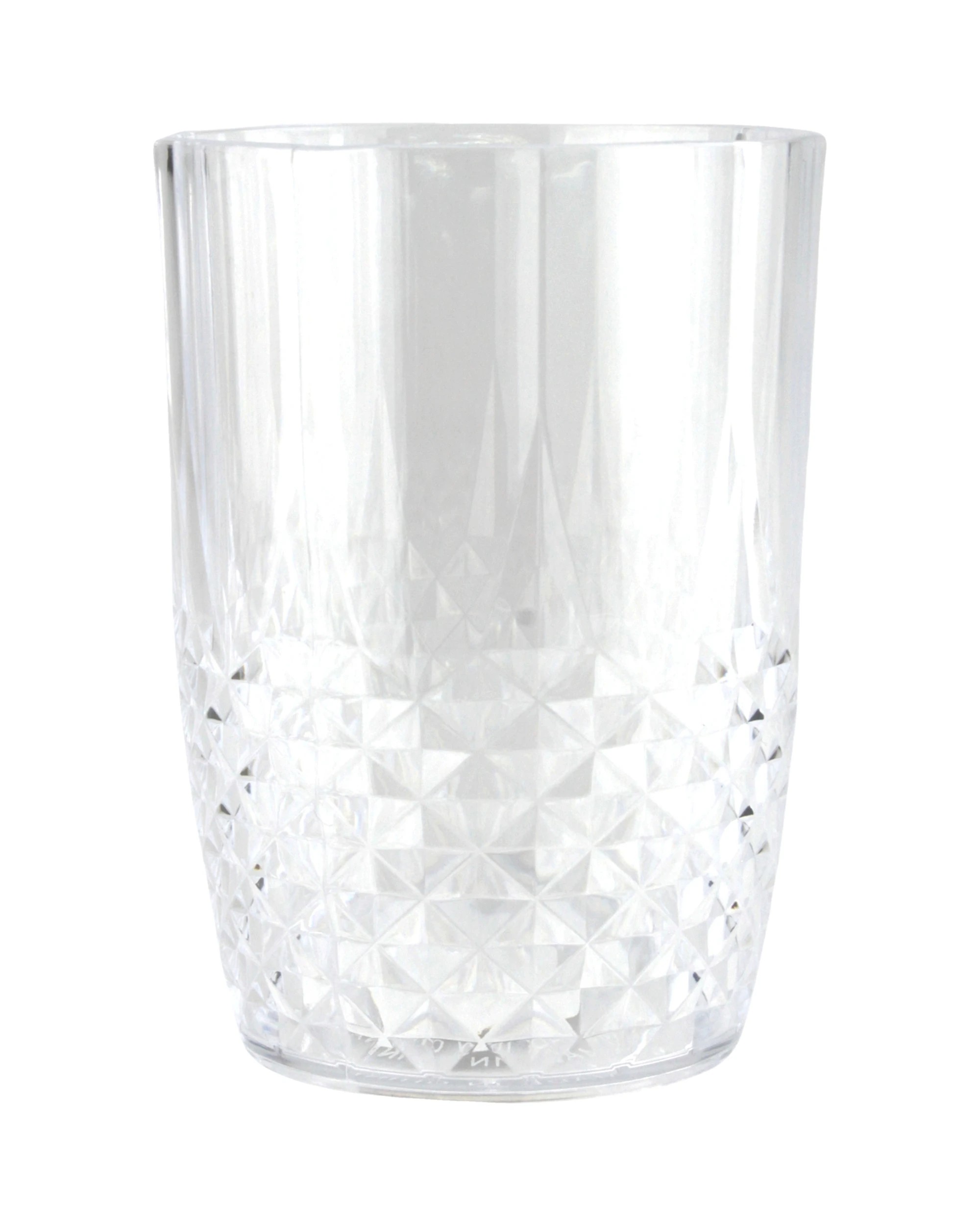 1 Spice Kitchen Crystal Look Clear Acrylic Tumbler Glass 450ml, 1 of 2