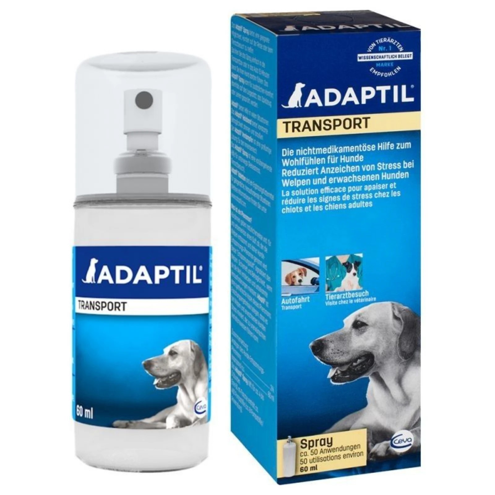 2 Adaptil Transport Spray 60ml For Dogs, 2 of 2