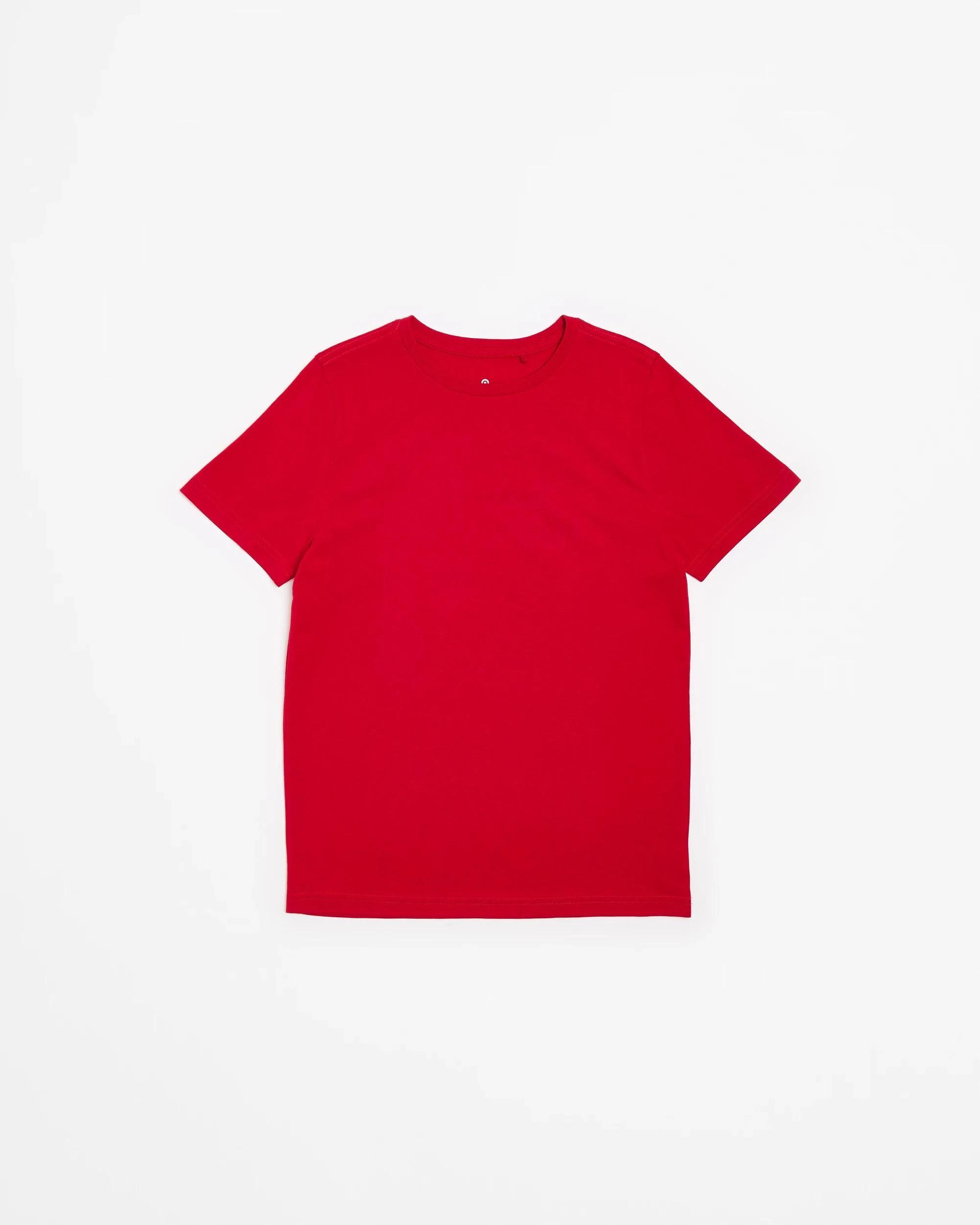 1 Target Kids Australian Cotton 2 Pack School T-Shirt RED, 1 of 3