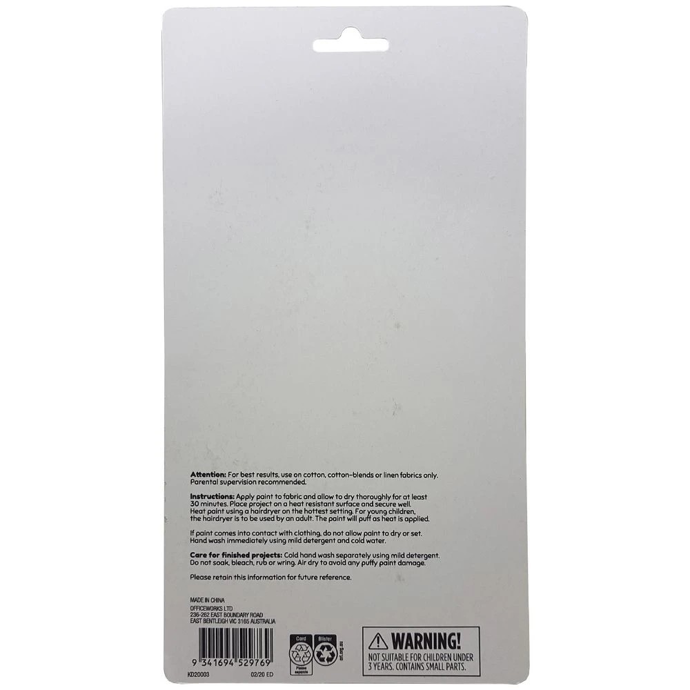 3 Kadink Puffy Fabric Paint 22mL x 5 Pack, 3 of 4