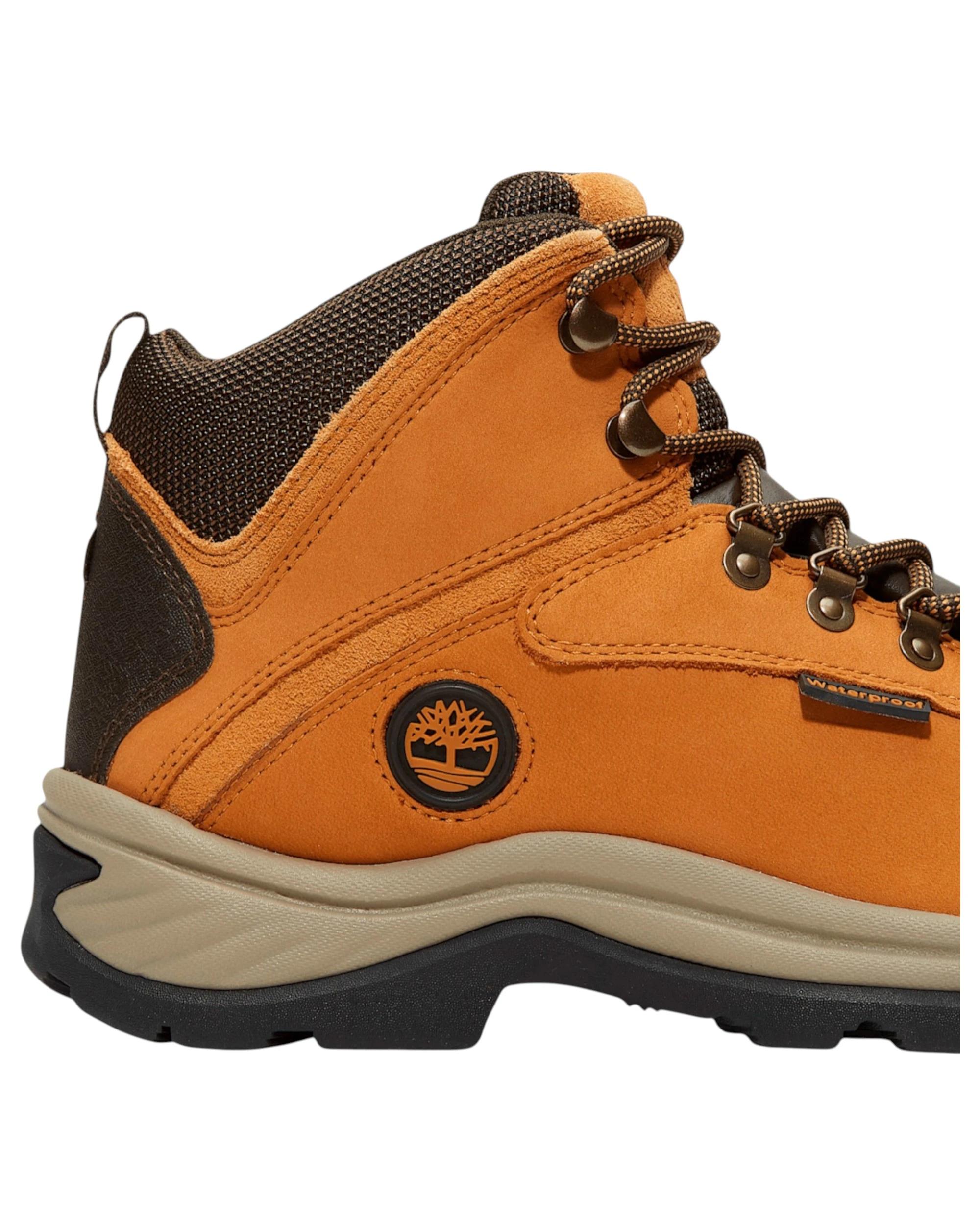 4 Timberland Mens White Ledge Wheat Nubuck Waterproof Mid Hiker Boots Wheat Nubuck, 4 of 7
