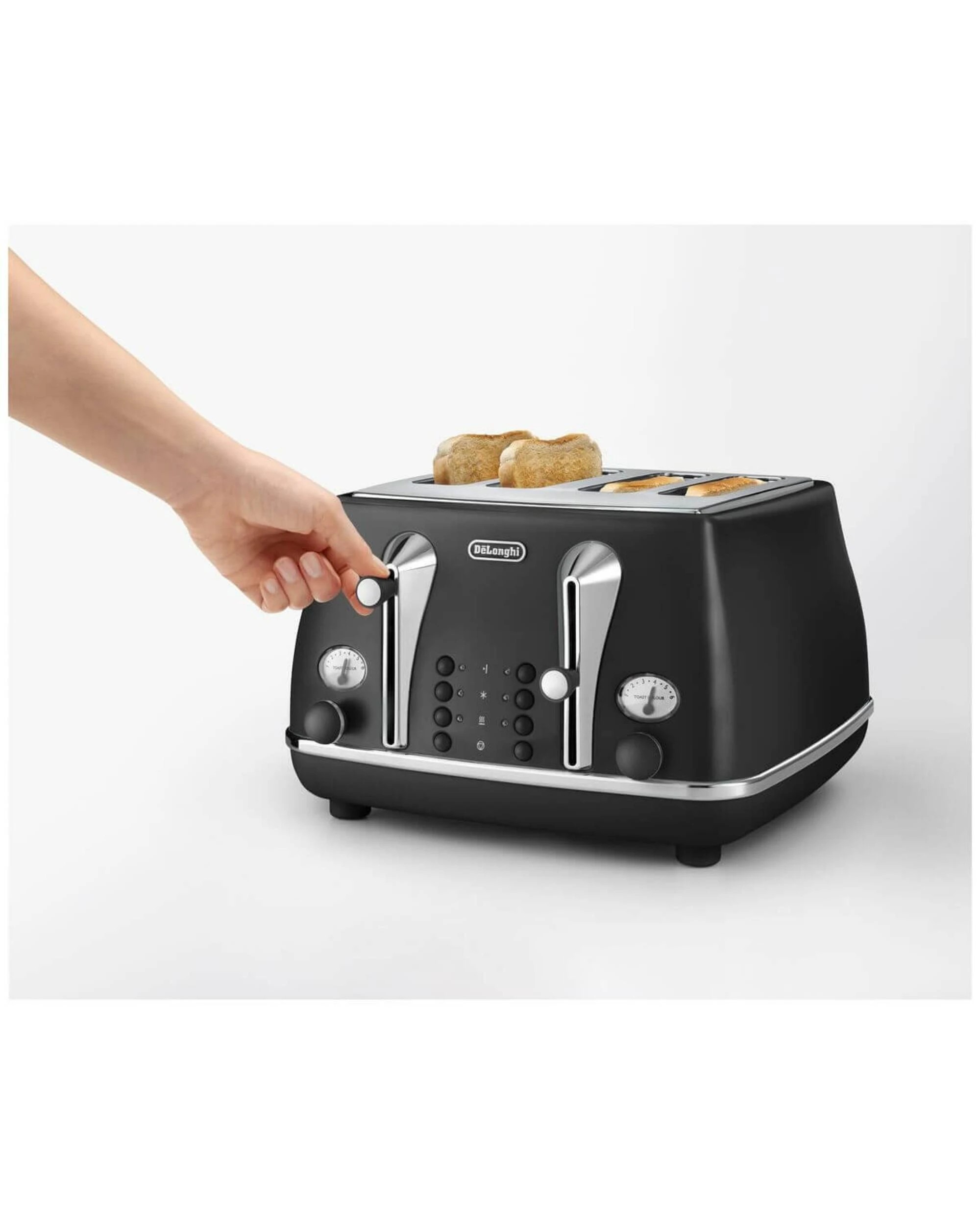 3 De'Longhi Icona Capitals 4 Slice Toaster Auckland Black, 3 of 4