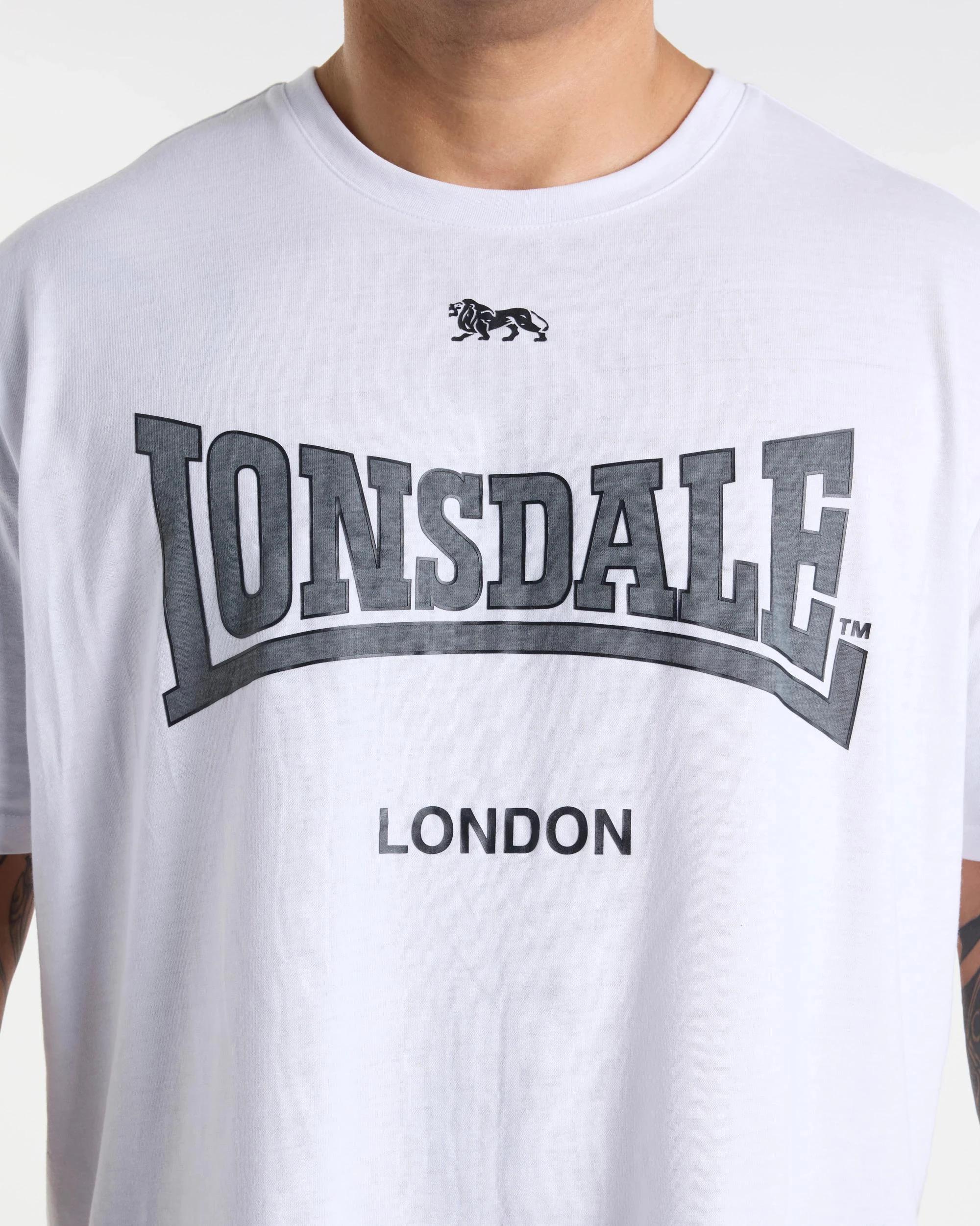 3 Plus Size Active T-Shirt - Lonsdale London WHITE, 3 of 4