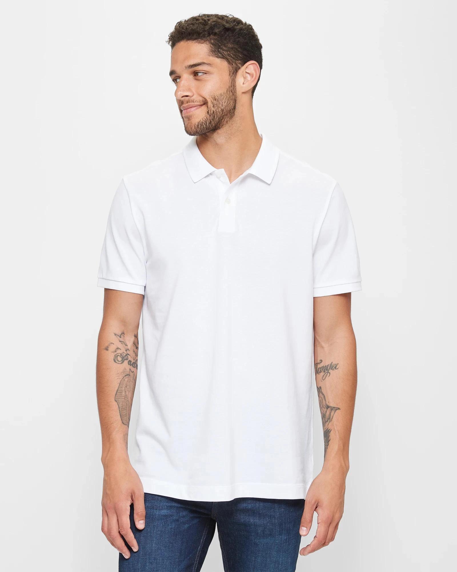 1 Target Australian Cotton Pique Polo Shirt WHITE, 1 of 6