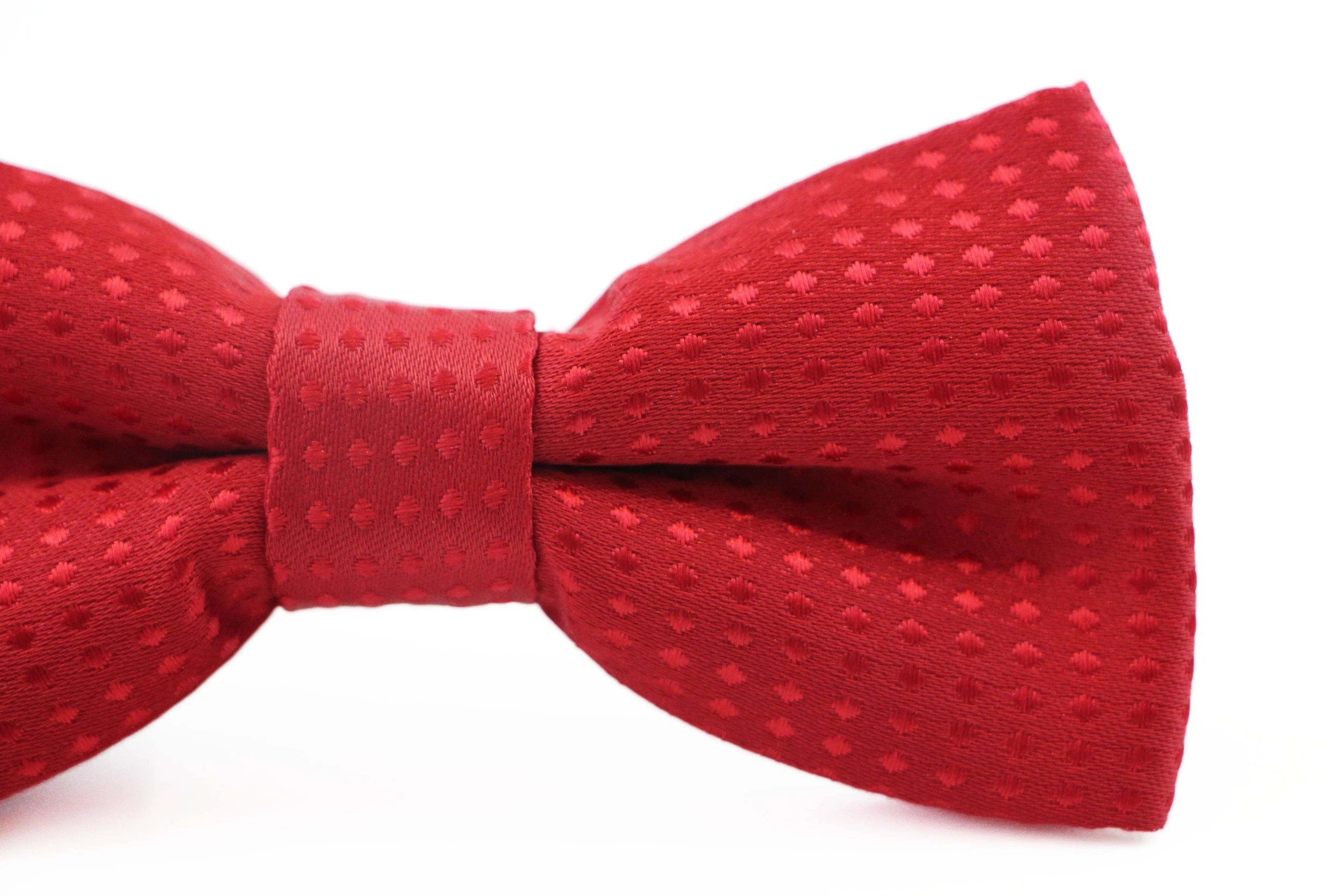 3 Zasel Boys Red Polka Dot Pattern Bow Tie - Red, 3 of 5