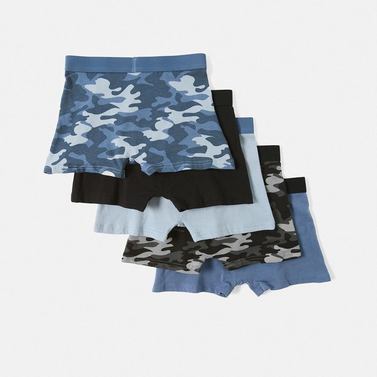 2 5 Pack Print Trunks BLUE CAMO, 2 of 8