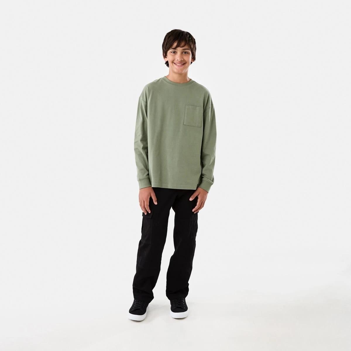 7 Heavyweight Oversized Long Sleeve T-shirt Sea Spray, 7 of 10