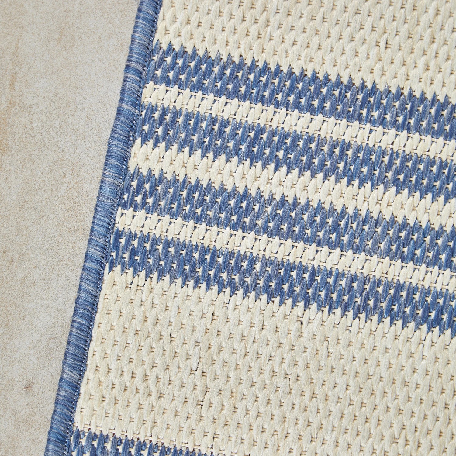 4 Common Ground Rugs Portman Alvi 400x80cm - Large Runner Power Loomed Pet Friendly Outdoor Rug - Blue, 4 of 9
