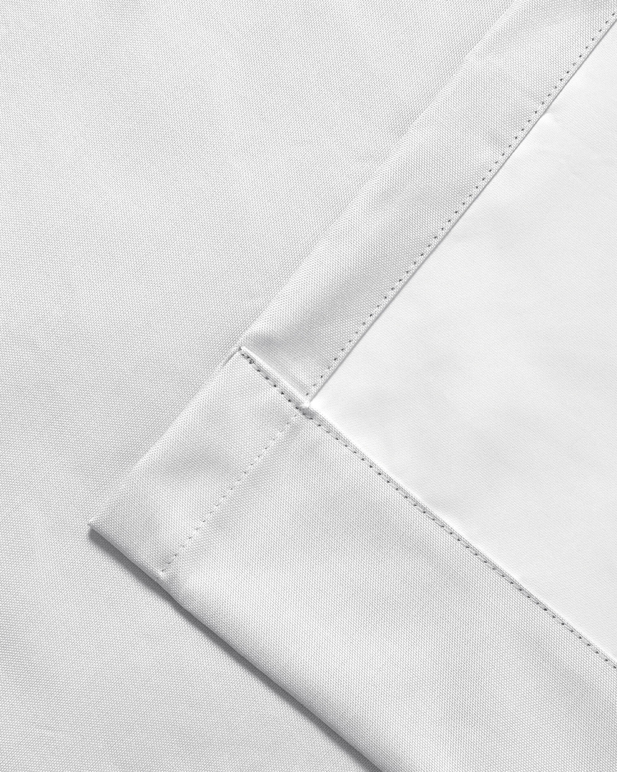 4 Sherwood Alva Faux Linen Blockout S-Fold Curtain 385x280cm - Fits 220cm Track - White, 4 of 7