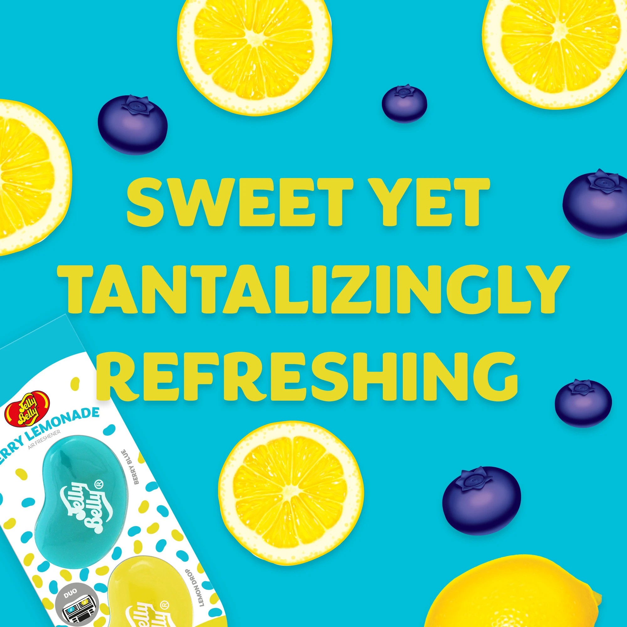 3 Jelly Belly Duo Vent Air Freshener - Berry Lemonade, 3 of 7