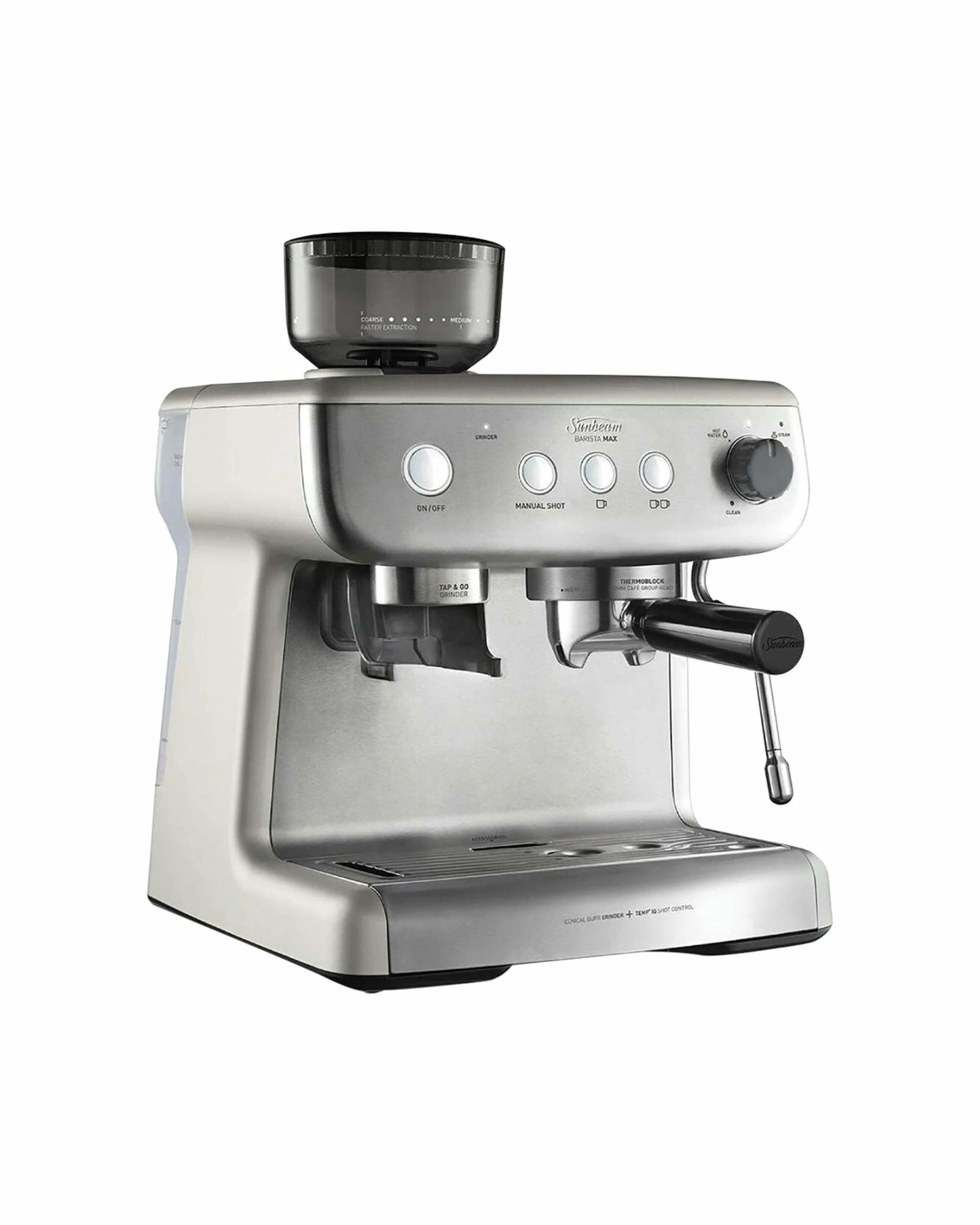 4 Sunbeam Barista Max Espresso Machine - Silver - STAINLESS STEEL, 4 of 5