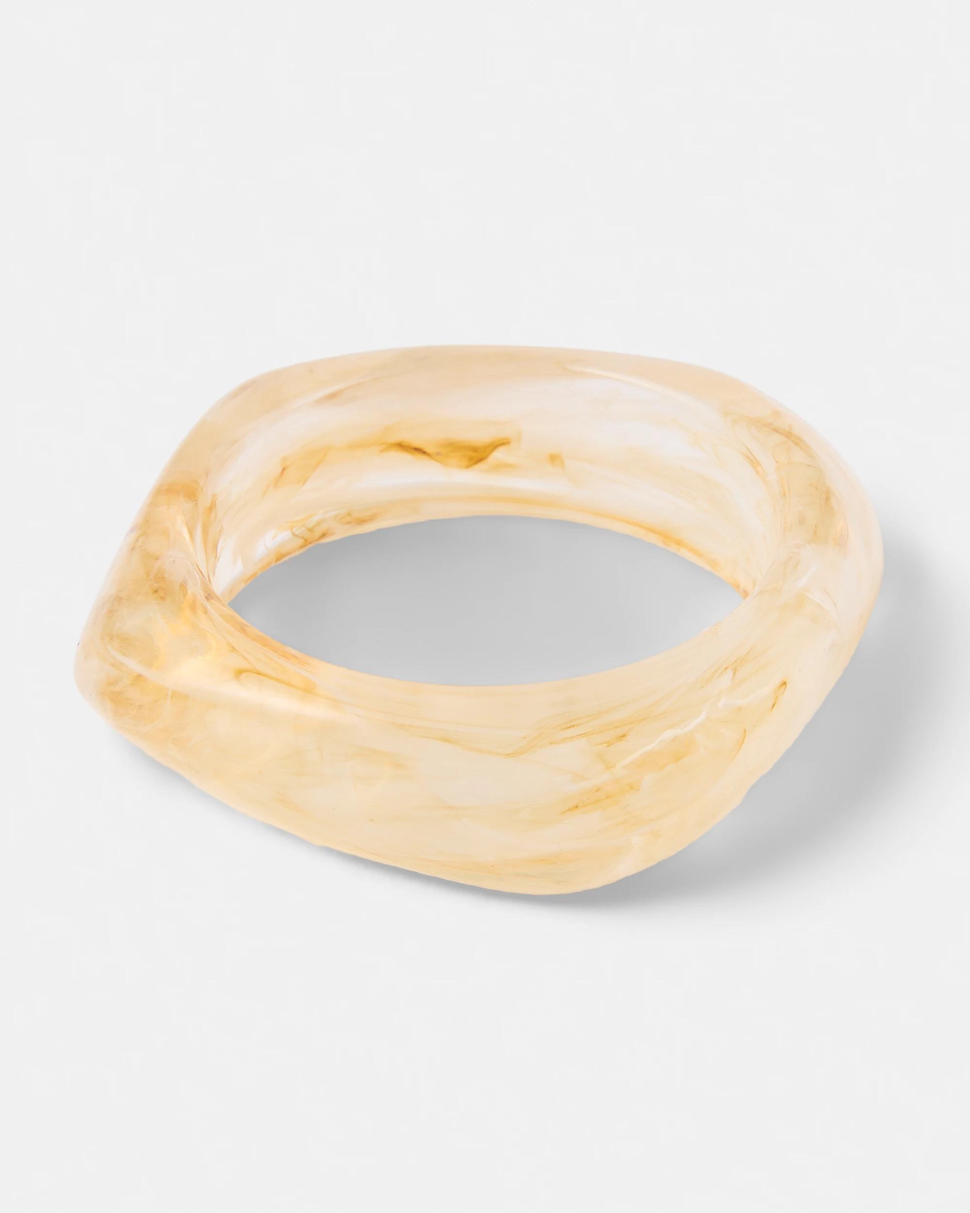 2 Chunky Bangle - Beige Beige, 2 of 4
