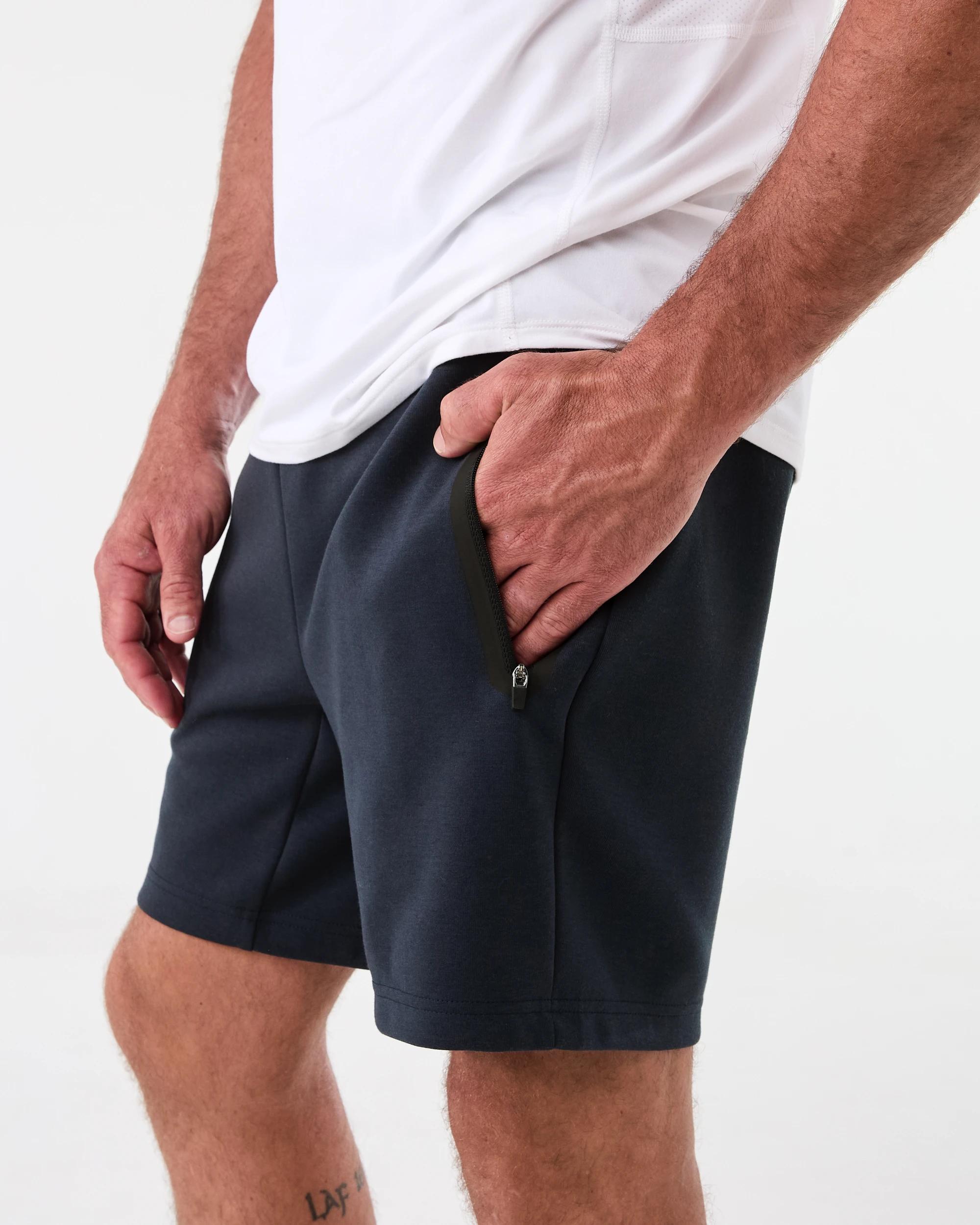 2 Active Mens Sports Shorts SHADE NAVY, 2 of 7