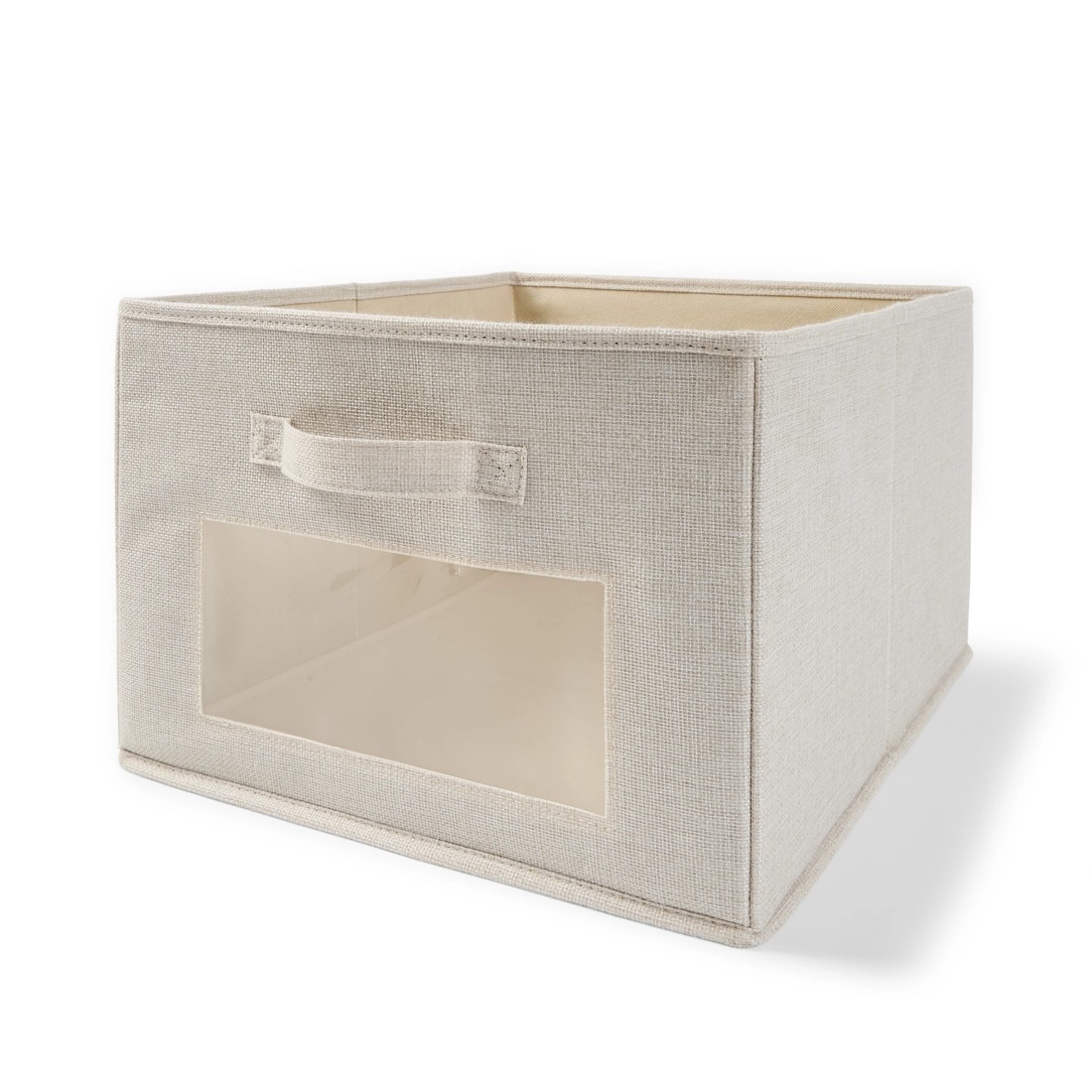 3 Linen Look Box with Window, 3 of 8