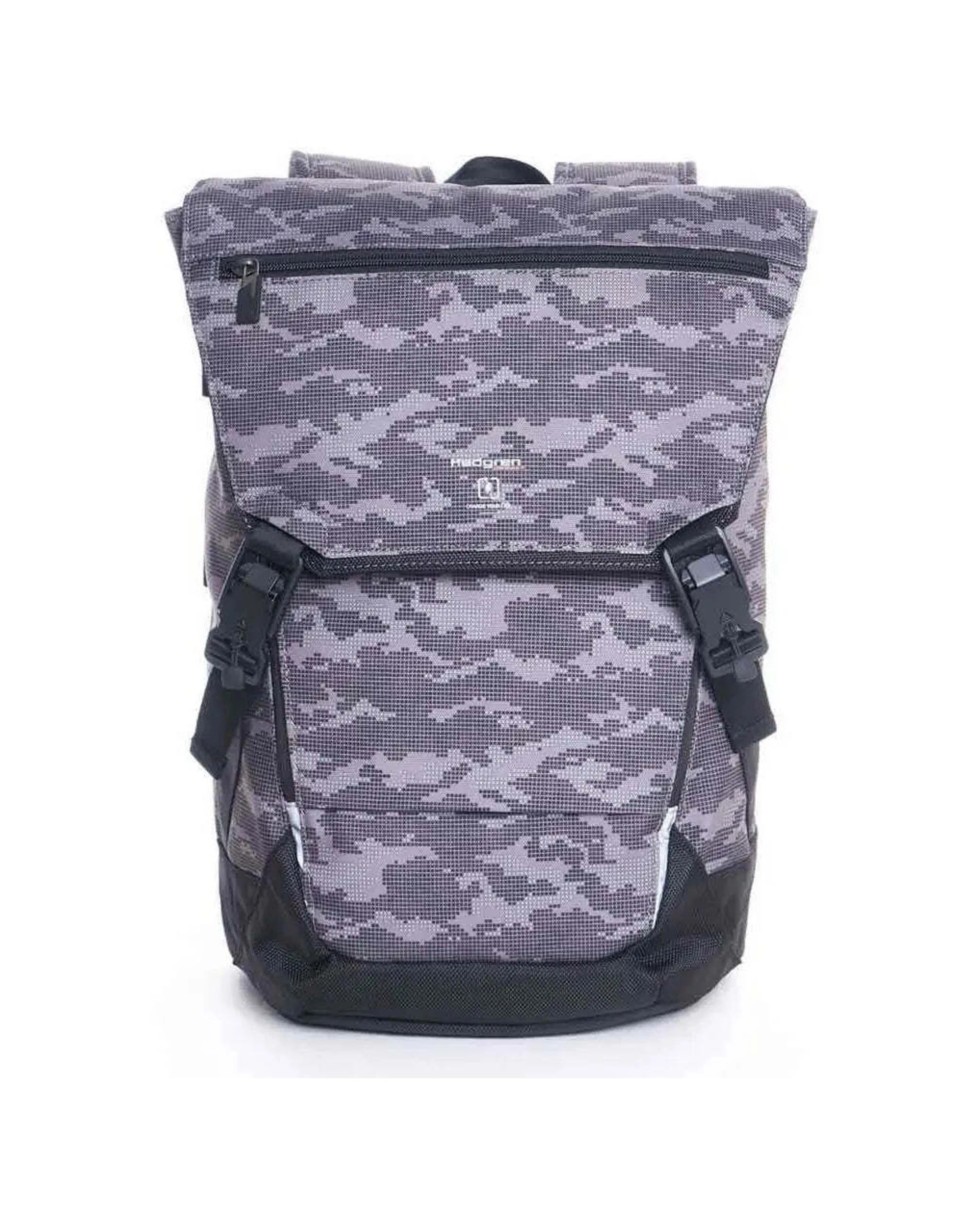 1 Hedgren Joint 15in Laptop Backpack with RFID Magnetic Safety 20L Polyester Camo Print - Grey, 1 of 2