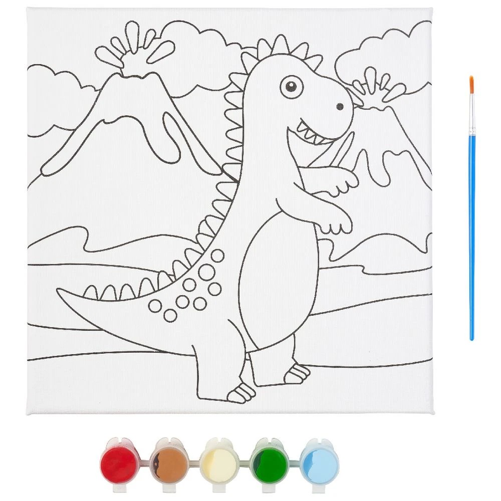 3 Kadink Canvas Painting Kit 25x25cm Dinosaur, 3 of 3