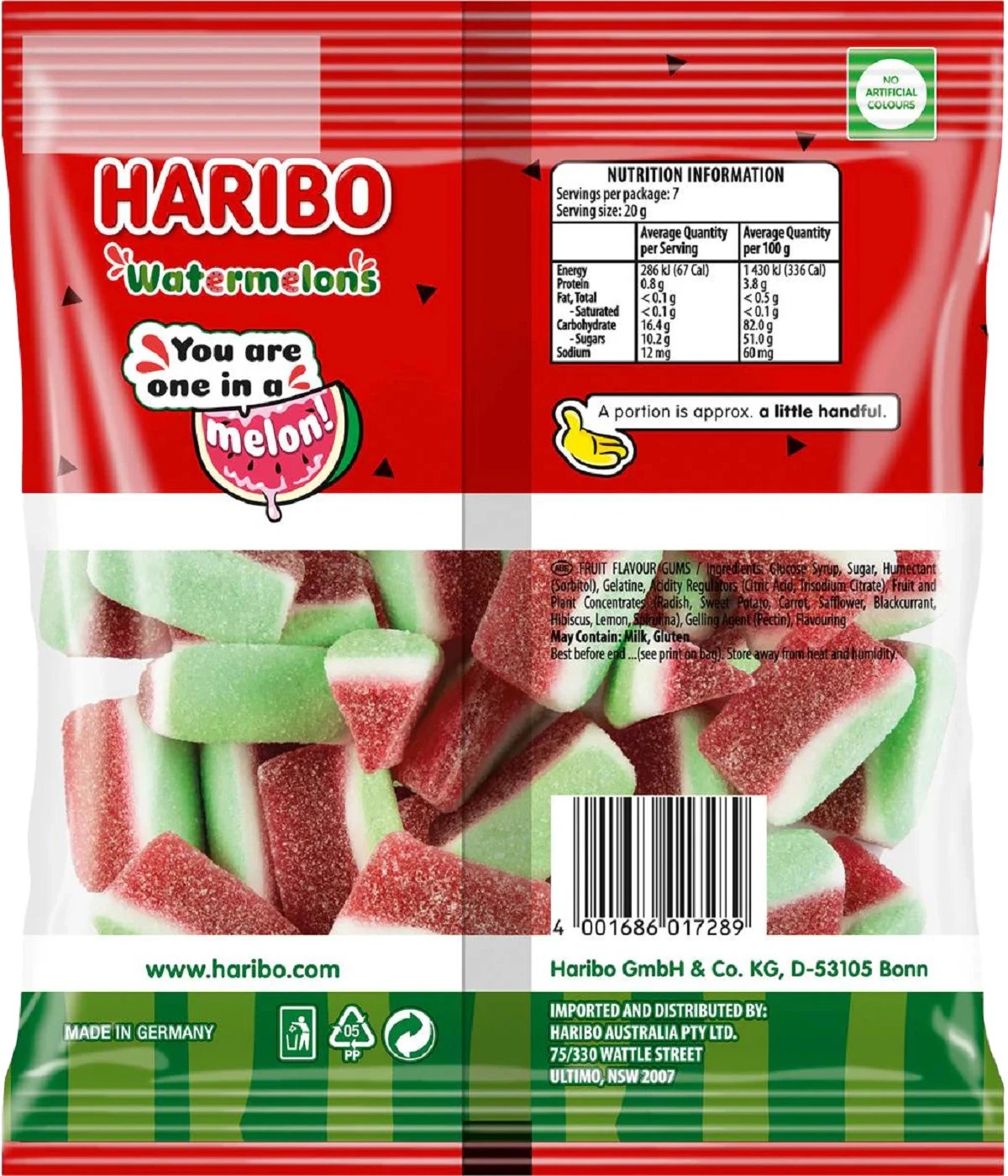 2 Haribo Watermelons 140g, 2 of 2