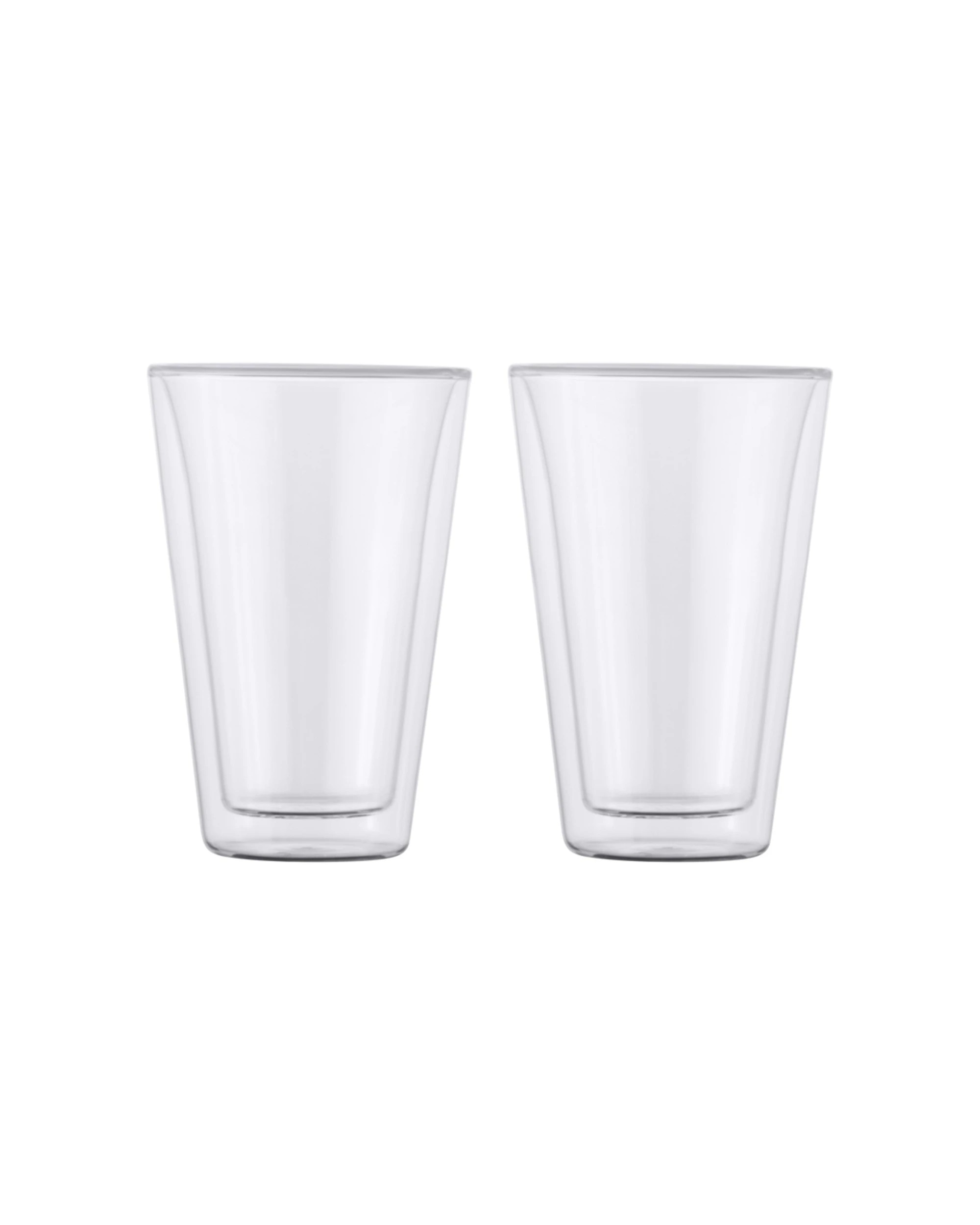 3 Maxwell & Williams 2 Pack Blend Double Wall Conica Glass Cups 400ml Set
 - Plain, 3 of 3