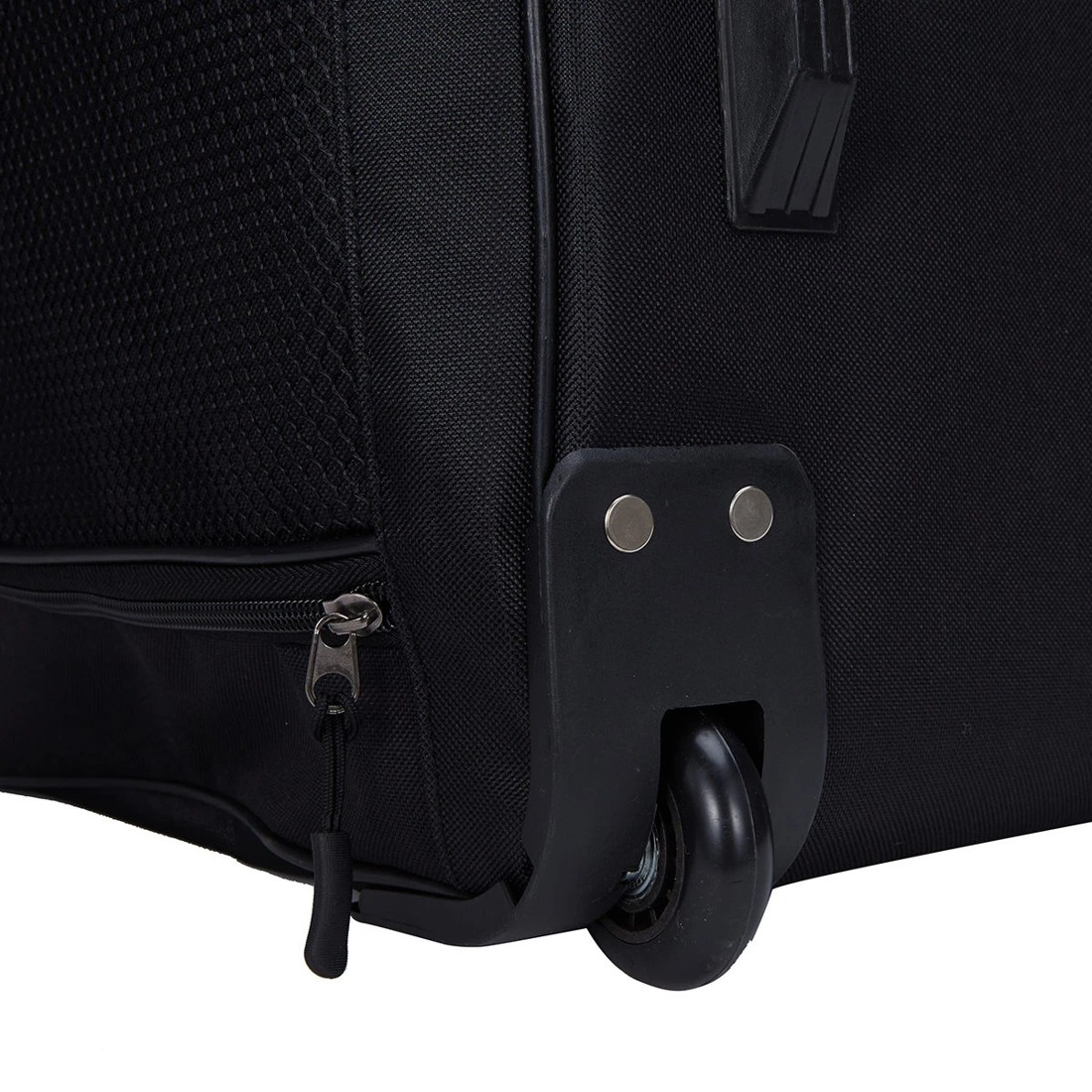 6 Large Duffle Bag with Wheels - Black, 6 of 8