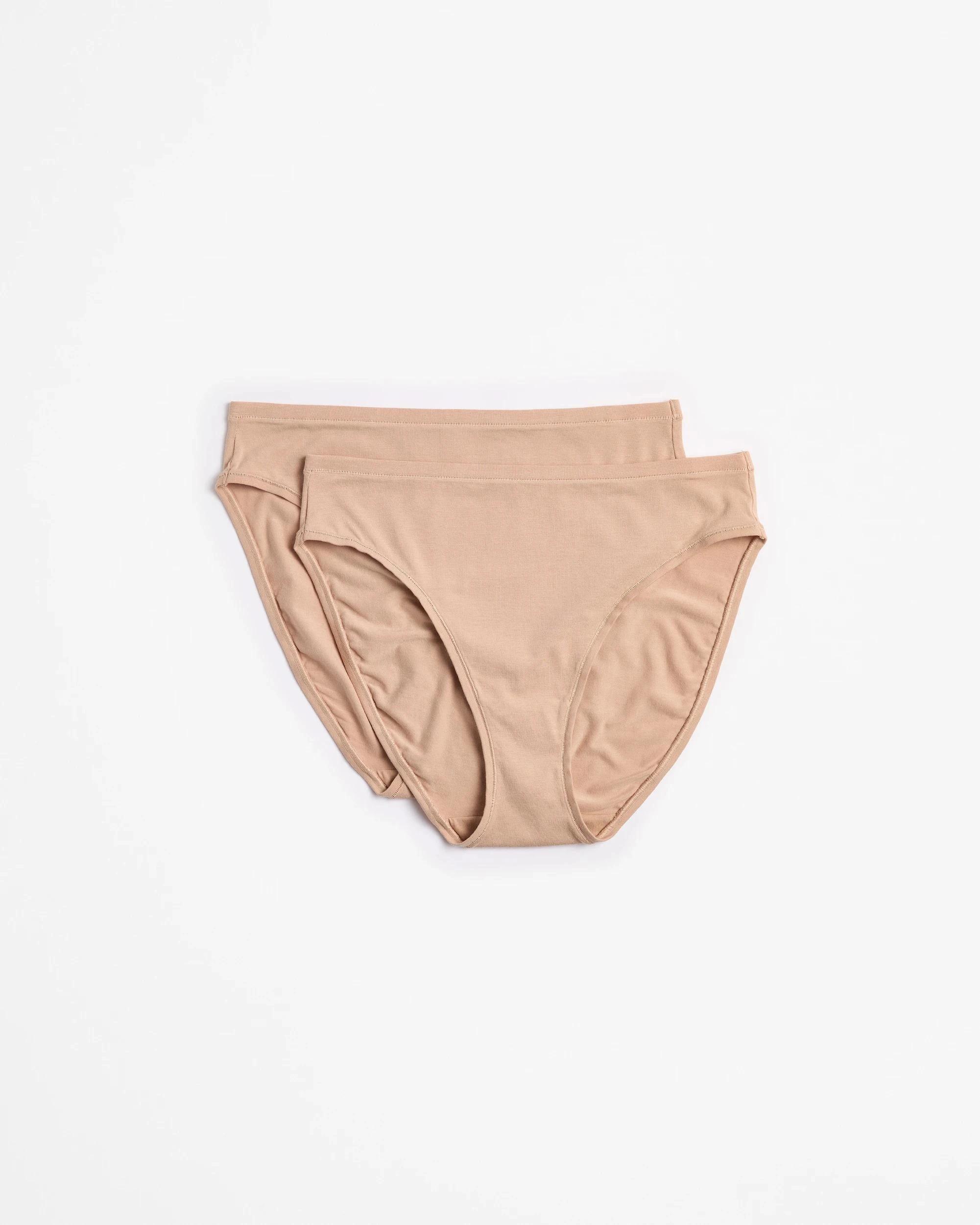 1 Target 2 Pack Bamboo High Cut Briefs LATTE, 1 of 4