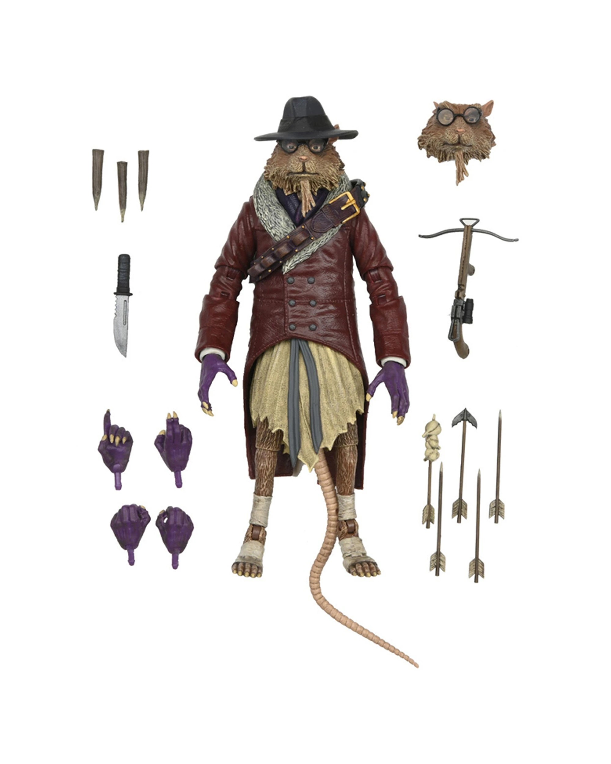 1 Neca TMNT Splinter As Van Helsing Action Figure Toy 7in - Multi, 1 of 2