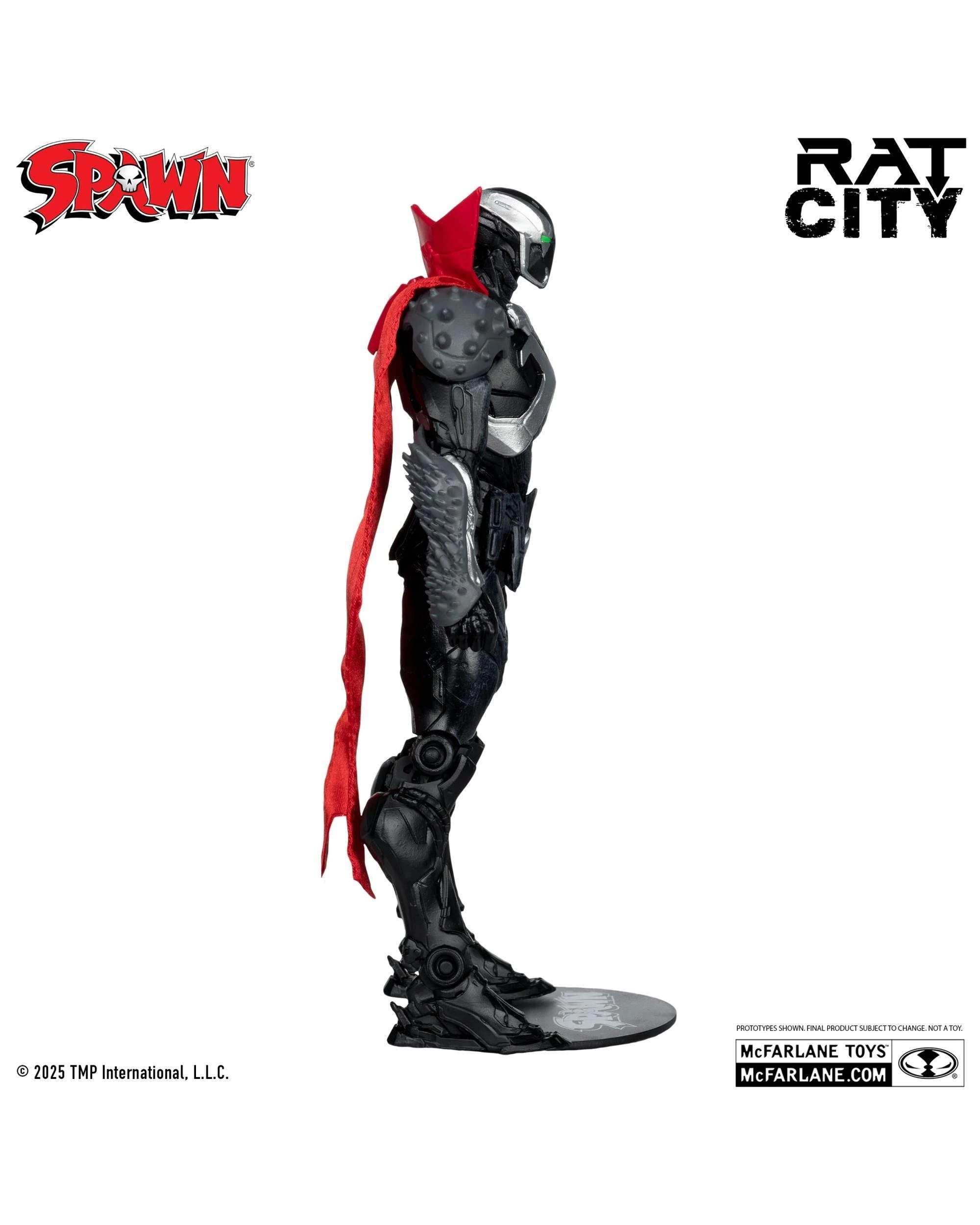 6 McFarlane 30th Anniversary Spawn The Deviant Rat City Red Platinum Edition 7 inch Action Figure, 6 of 10