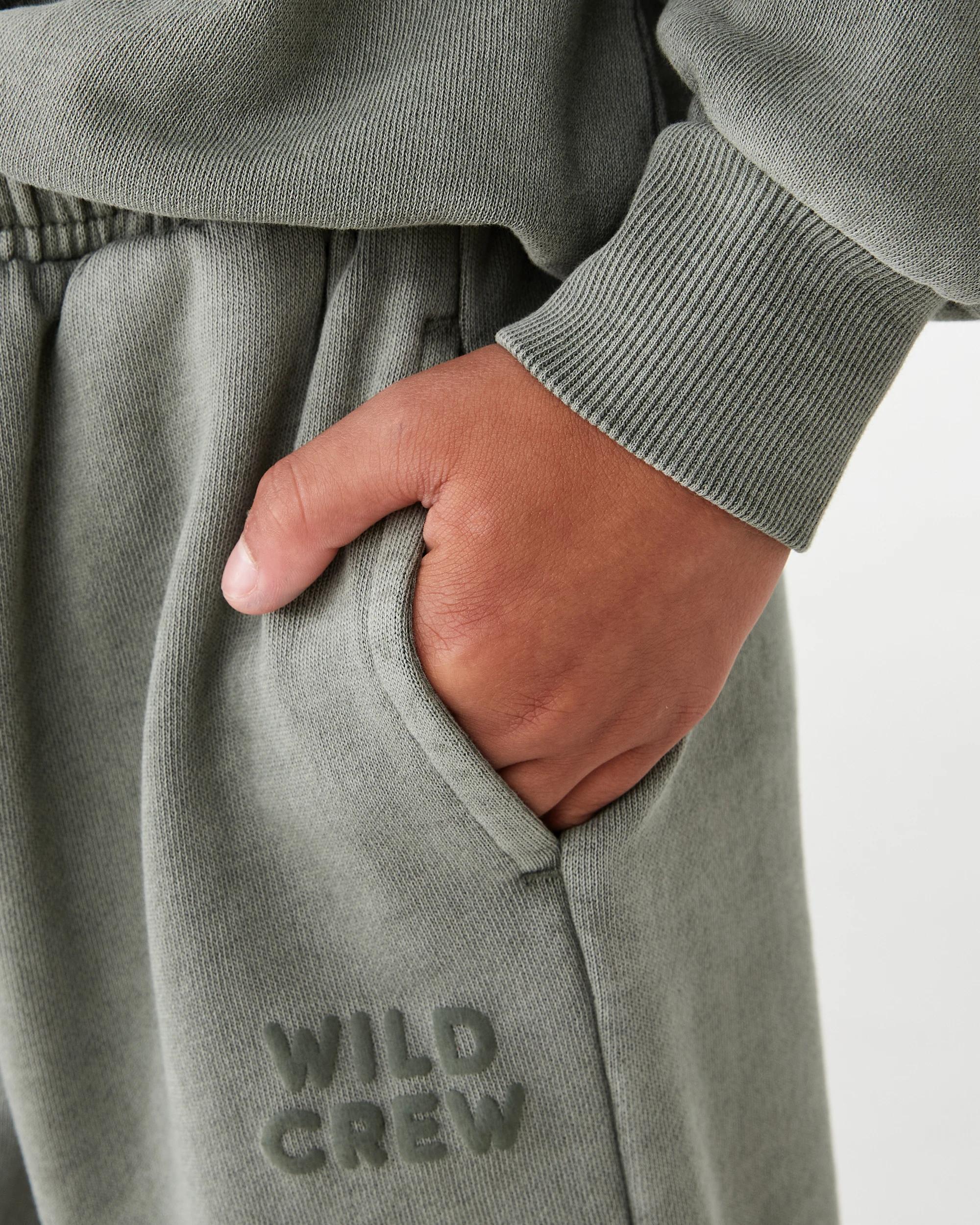 4 Washed Oversize Trackpants Mnr Khk, 4 of 7