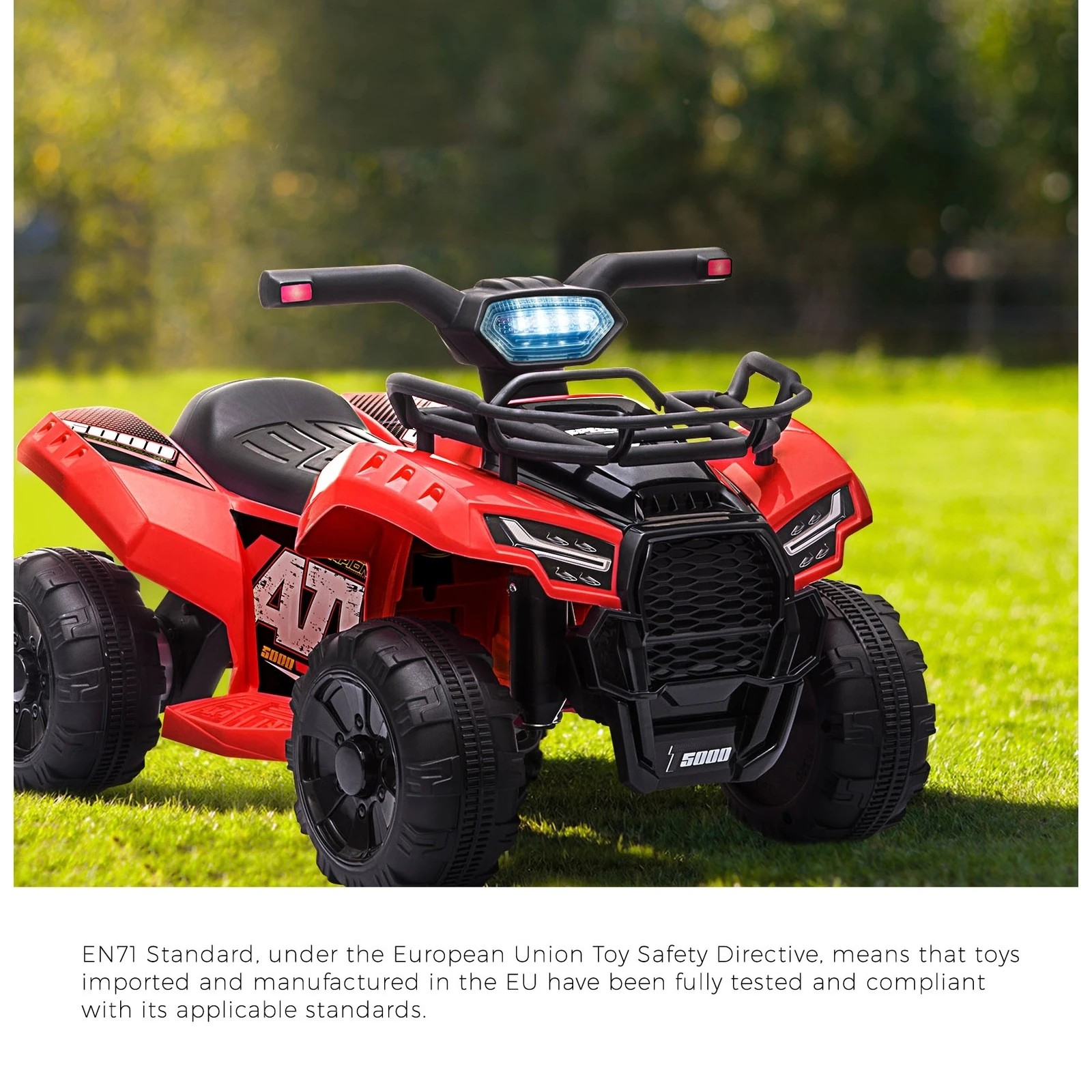 3 Mazam Ride On Car Electric Atv Bike Vehicle For Toddlers Kids Rechargeable
 - Red, 3 of 10