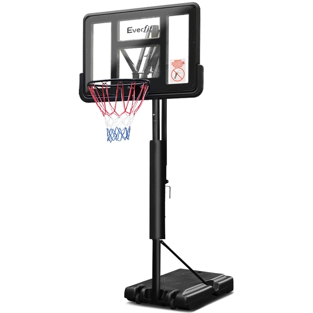 1 Everfit 3.05M Basketball Hoop Stand System Adjustable Height Portable Pro - Black, 1 of 7
