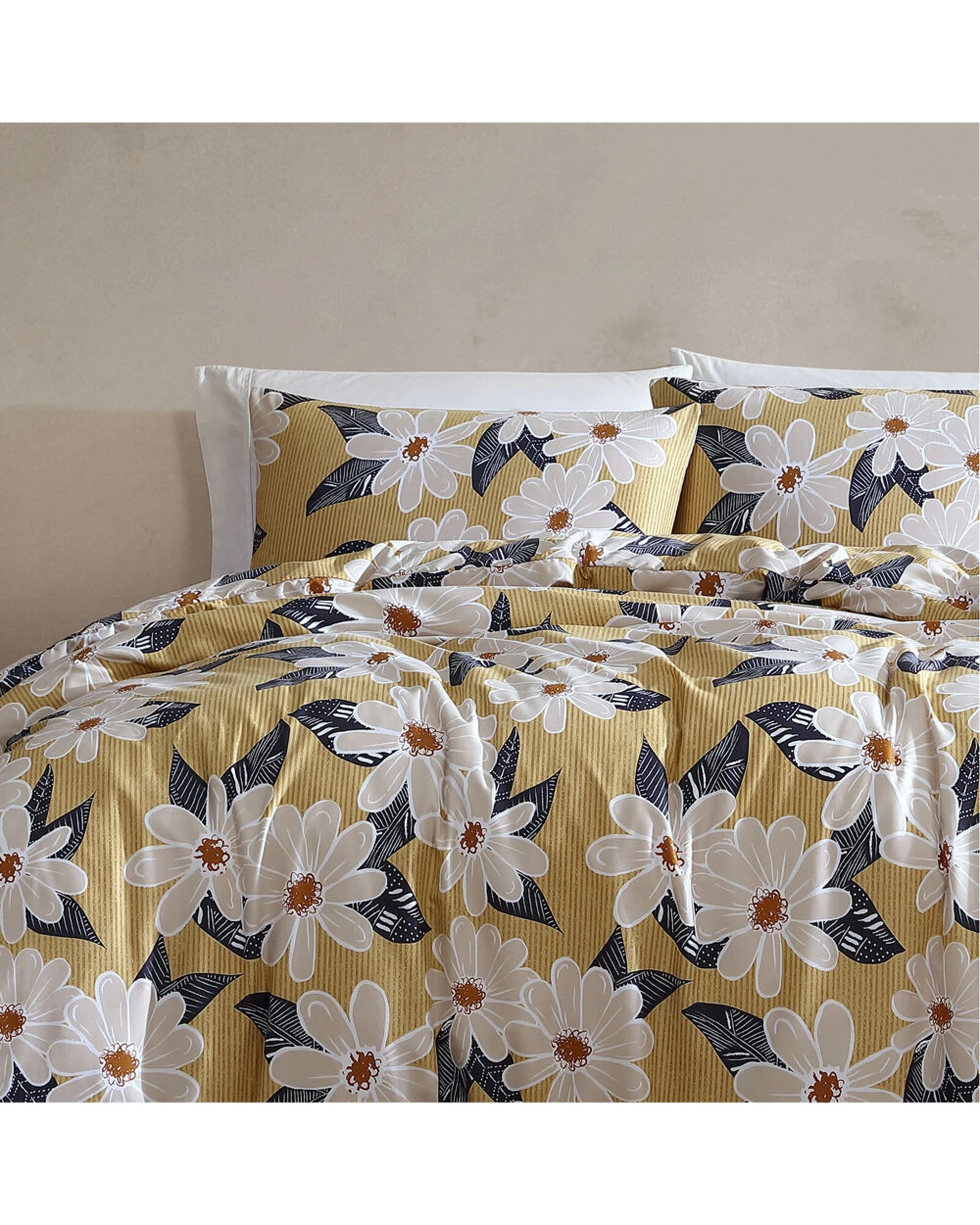 1 Ardor Boudoir Queen Sabina Microfibre Quilt Cover Set Desert Sand - Beige, 1 of 1