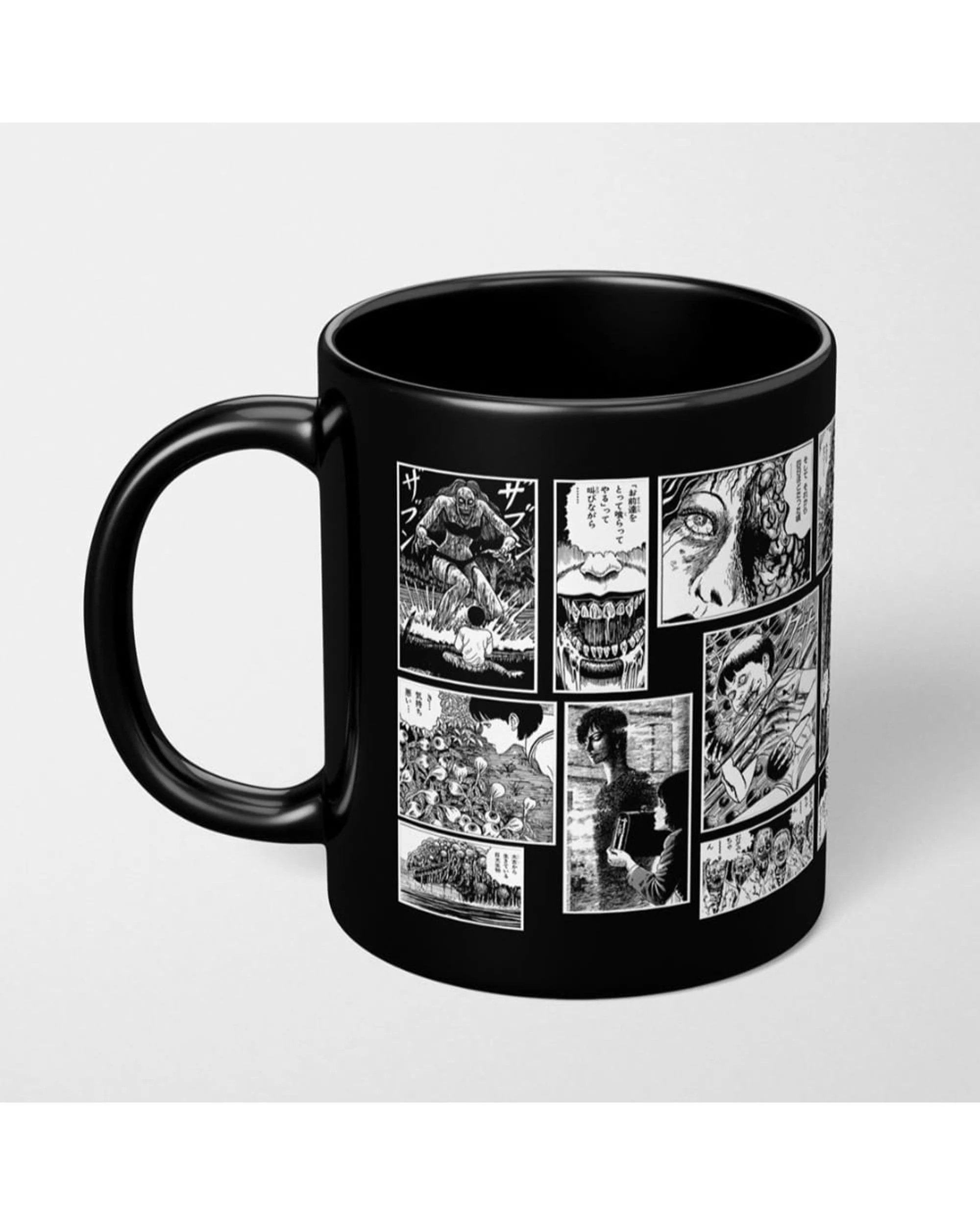 3 Junji Ito Nightmares in Black and White Coloured Inner Mug - Multi, 3 of 4