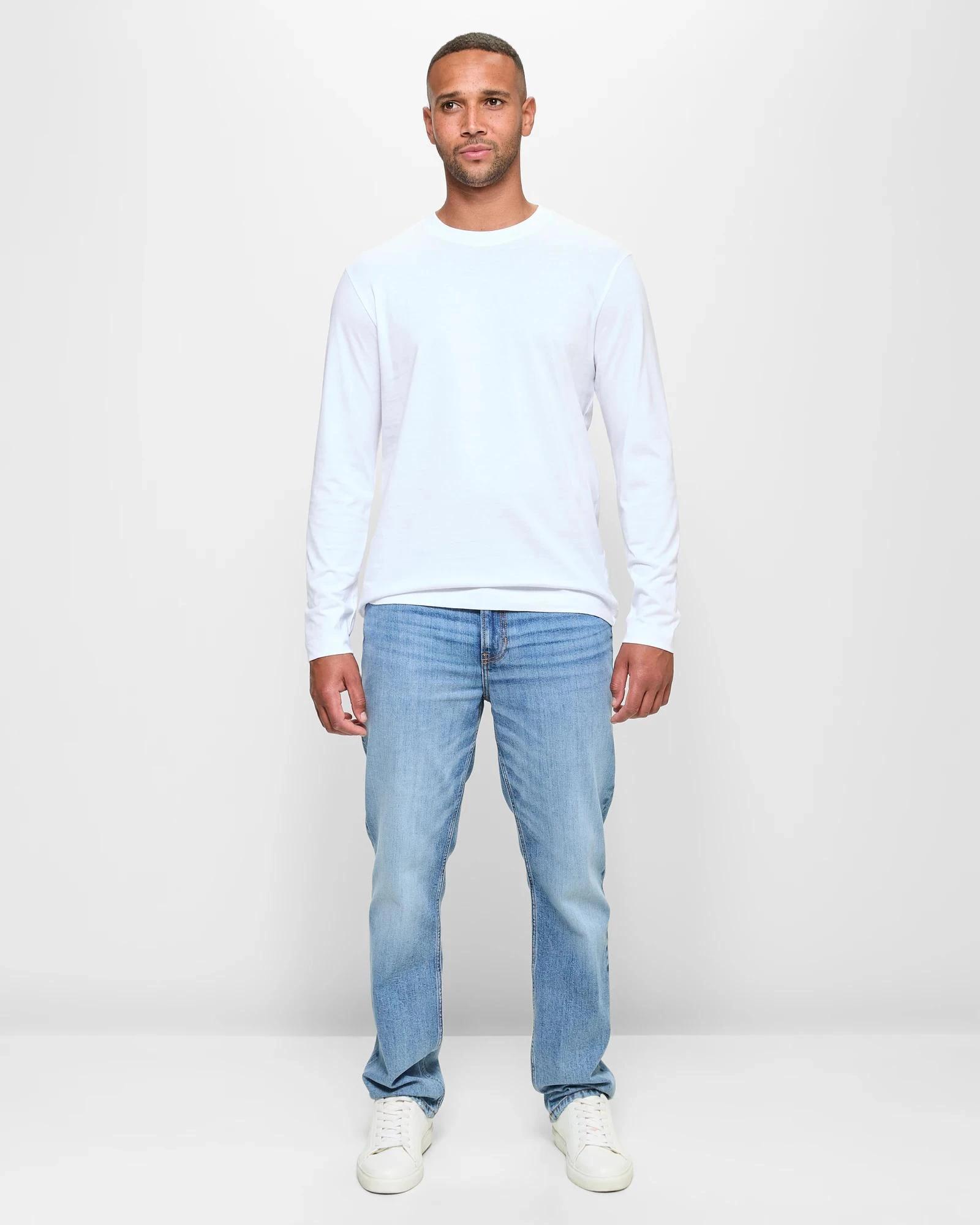 2 Target Australian Cotton Long Sleeve T-Shirt WHITE, 2 of 5