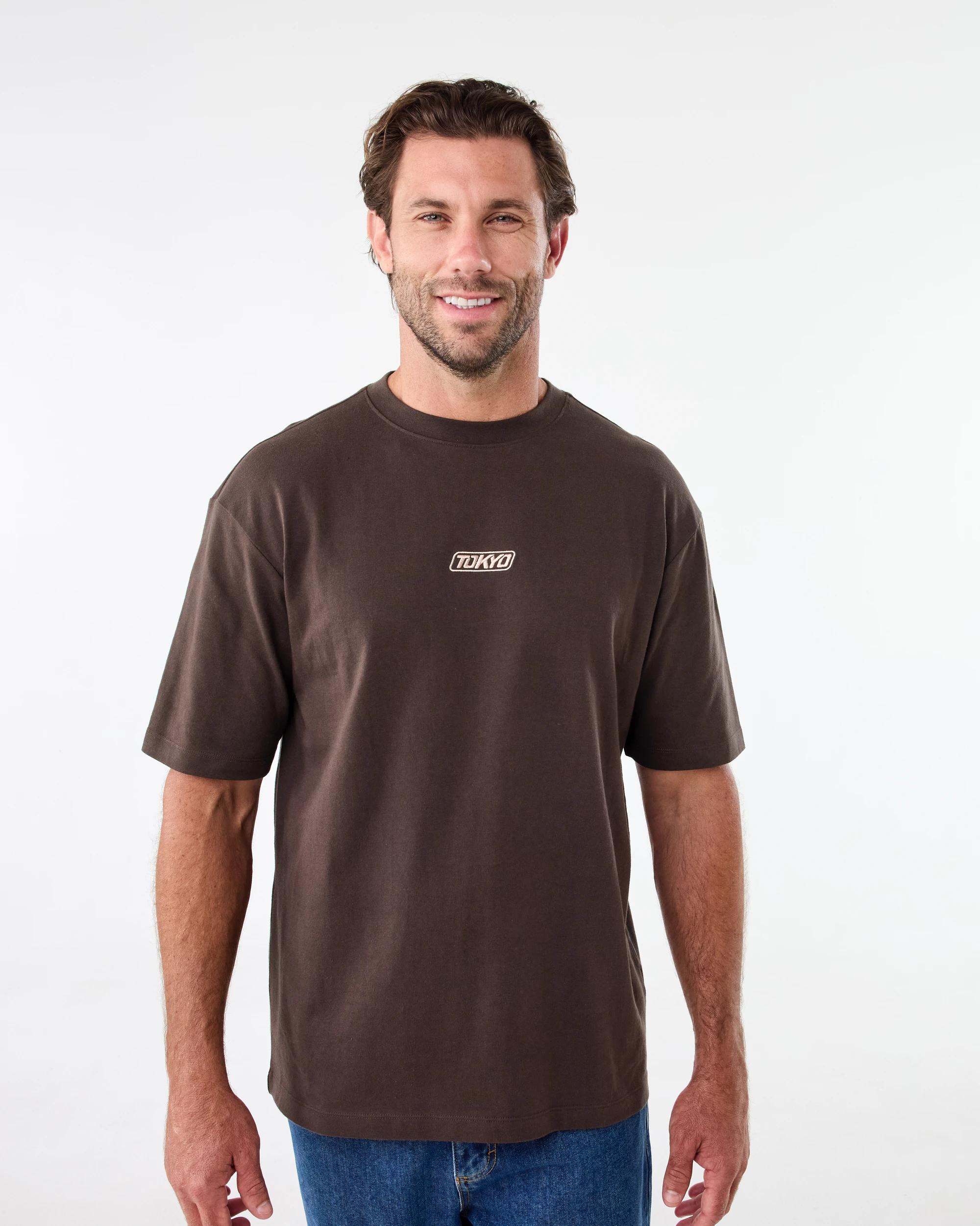 1 Oversized Heavyweight T-shirt Brn Mulch, 1 of 6