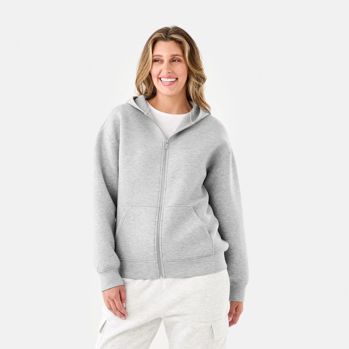 1 Bonded Hoodie Ash Marle, 1 of 6