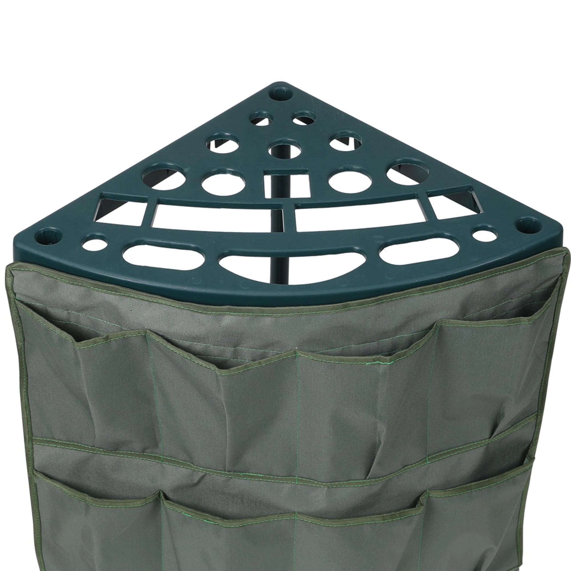 4 Lambu Garden Tools Rack Shed Storage Long Short Handles Organizer Holder - Green, 4 of 5