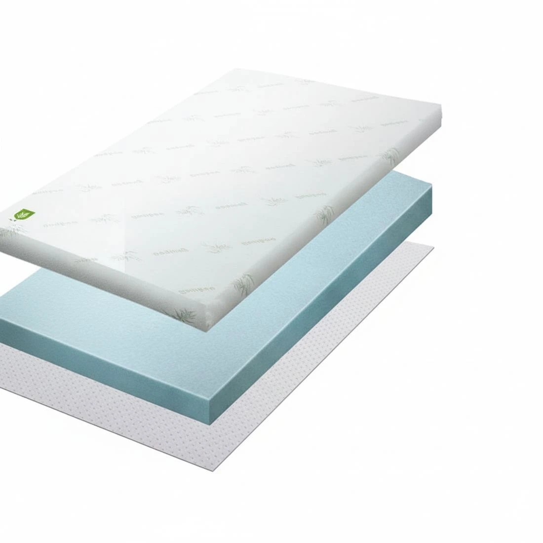 6 Giselle Bedding Memory Foam Mattress Topper Cool Gel 8cm Queen - Queen Bed - Blue, 6 of 8