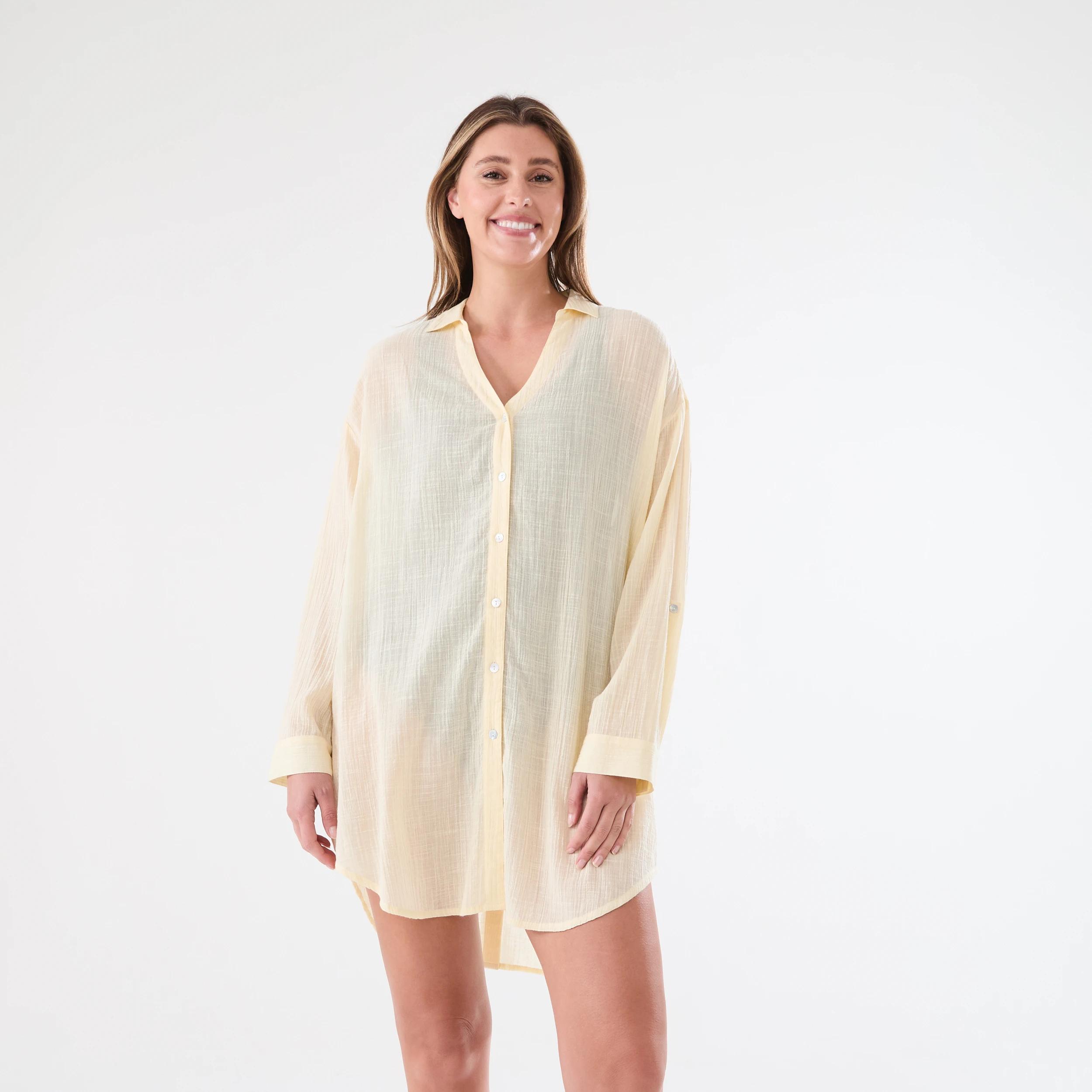 2 Cover Up Shirt DOUBLE CREAM, 2 of 8