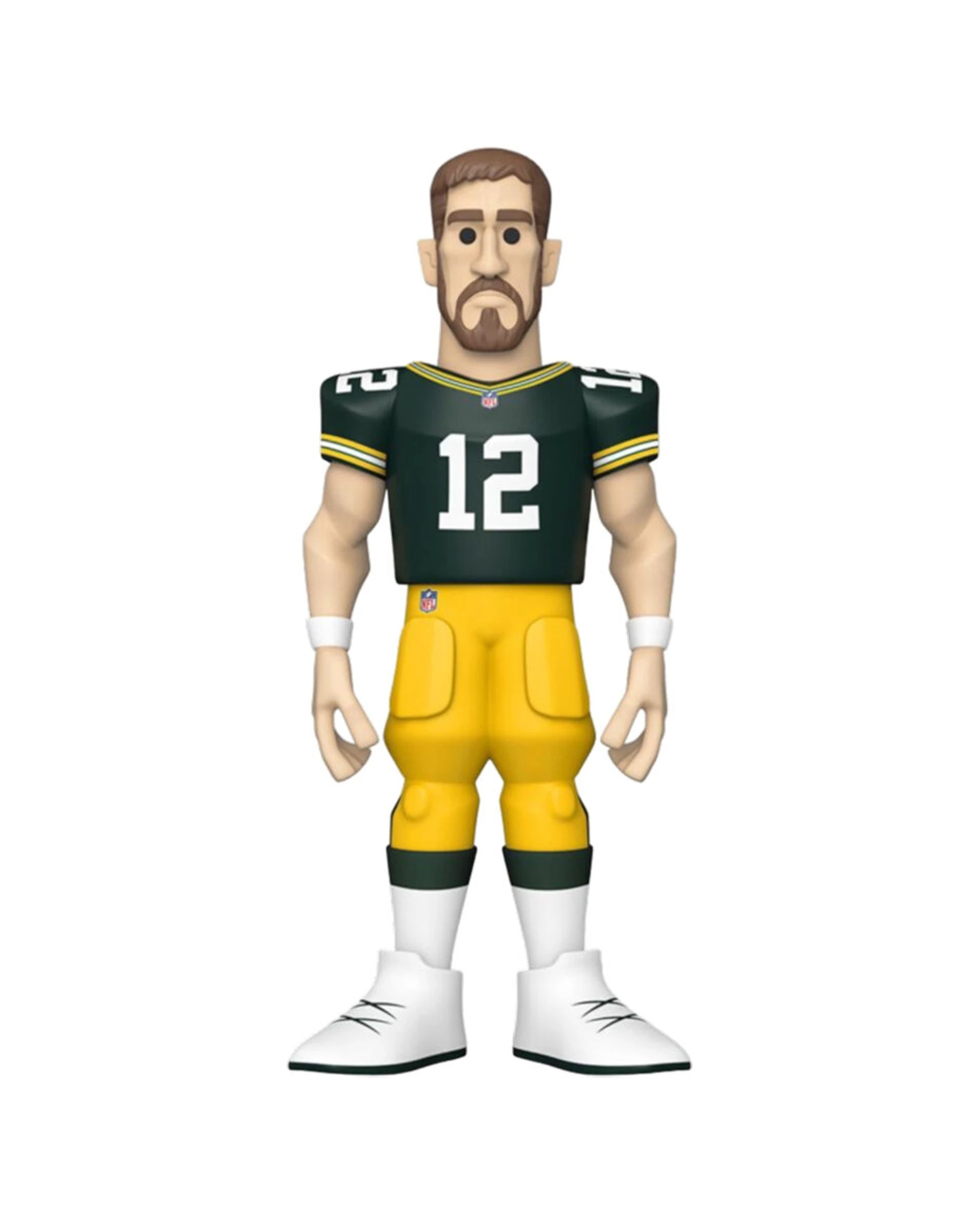 1 NFL Football Aaron Rodgers Packers Vinyl Action Figure 12in Chase Variant - Gold, 1 of 5