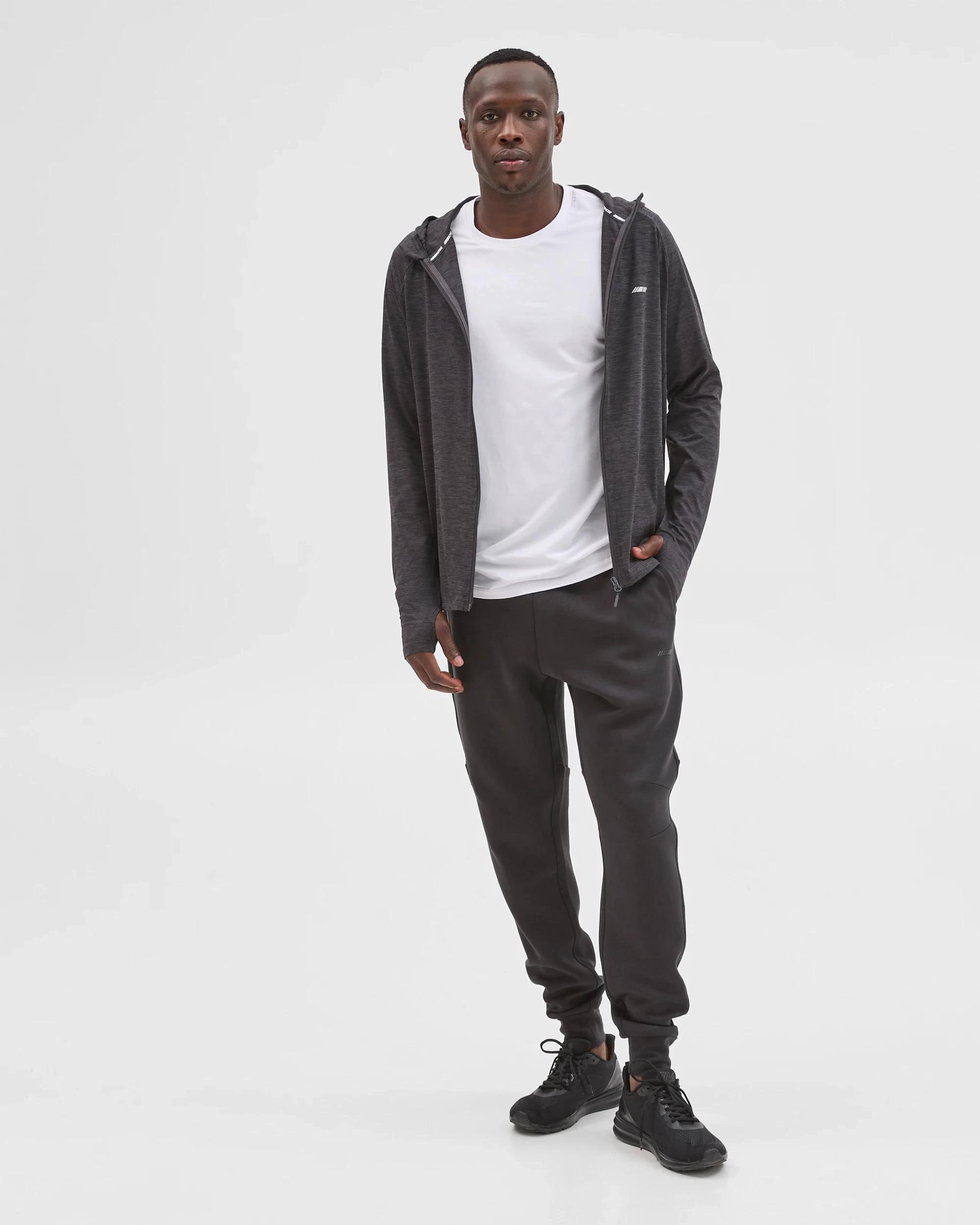 2 Target Active Panelled Zip Through Hoodie BLACK, 2 of 7