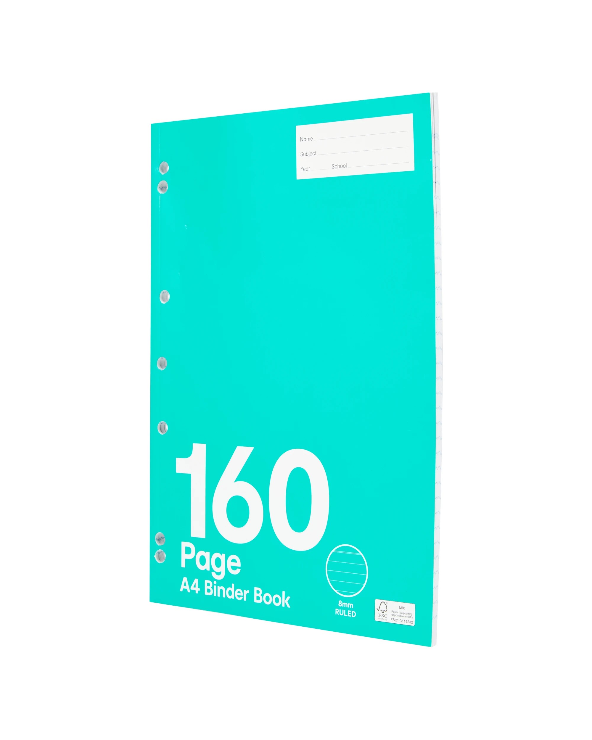 3 A4 Binder Book - 160 Pages, Green, 3 of 4