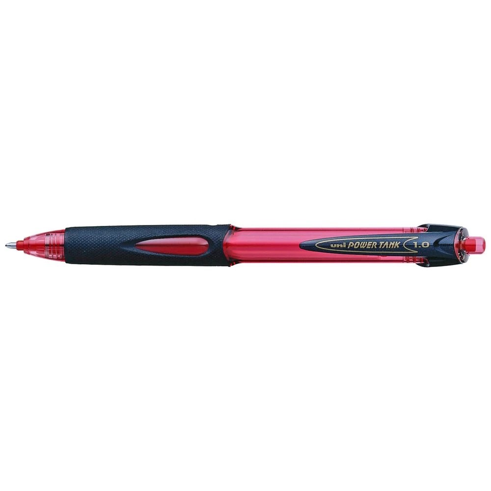 1 Uni Power Tank Retractable Ballpoint Pen 1mm Red, 1 of 1