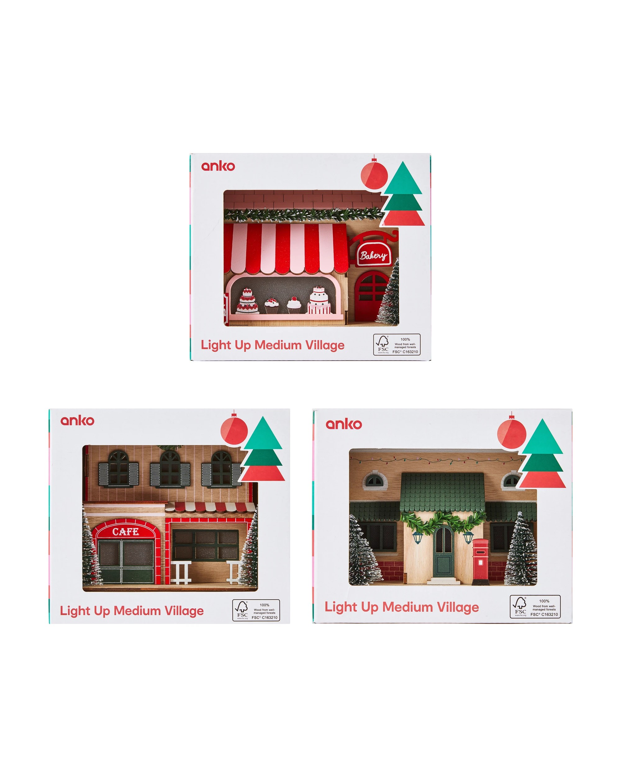 6 Light Up Medium Village - Assorted, 6 of 7