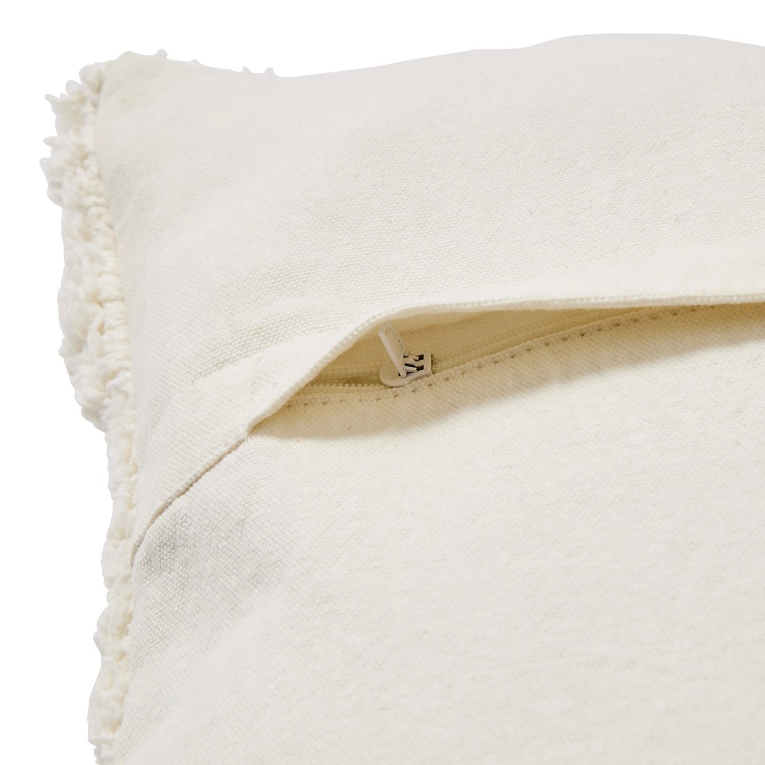 7 50cm Tufted Cushion Cover - White, 7 of 7