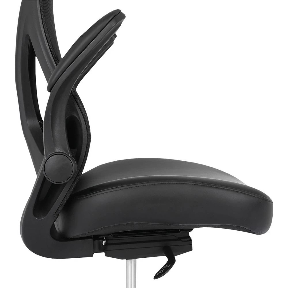 6 J.Burrows Kingston Ergonomic PU Leather Chair Black Ergonomic Chairs and Desk Chairs, 6 of 10