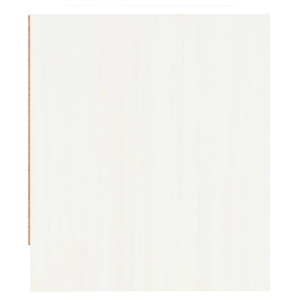 7 vidaXL Bedside Tables Ample Storage - White, 7 of 9