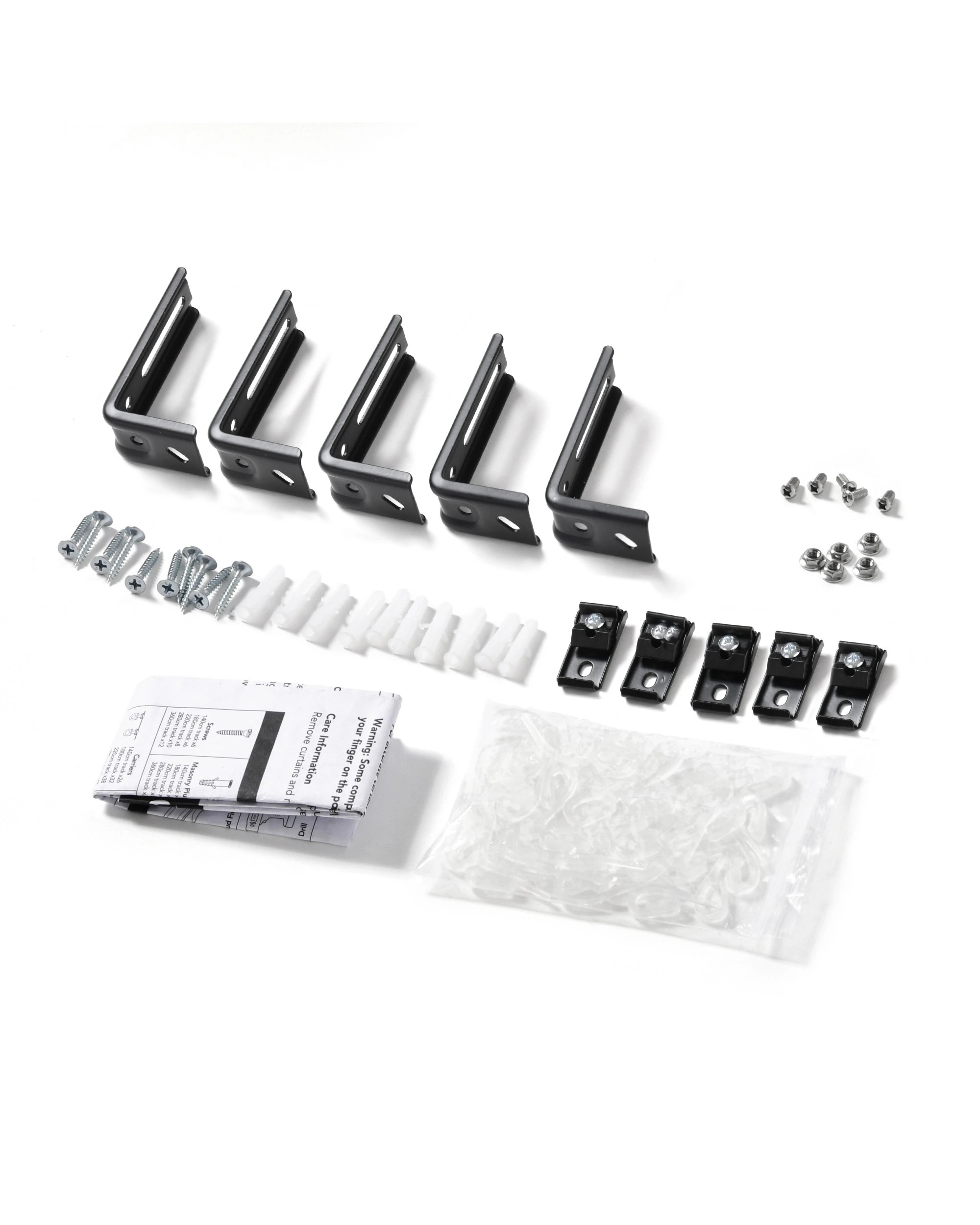 6 Cadence & Co. S-Fold Curtain Track Set 280cm + S-Fold Wand - Black, 6 of 7
