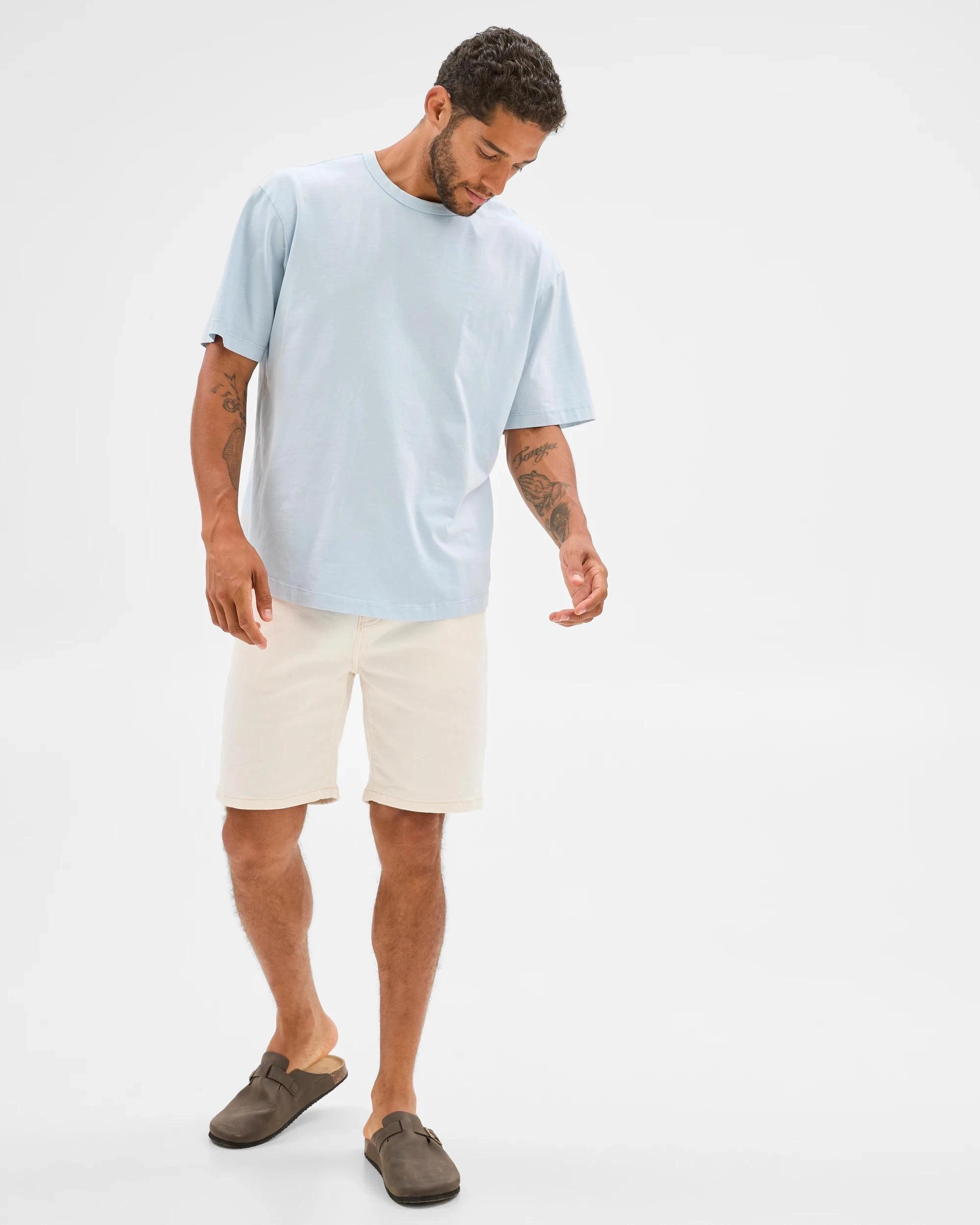 1 Target Man Australian Cotton Oversized T-Shirt LIGHT BLUE, 1 of 5