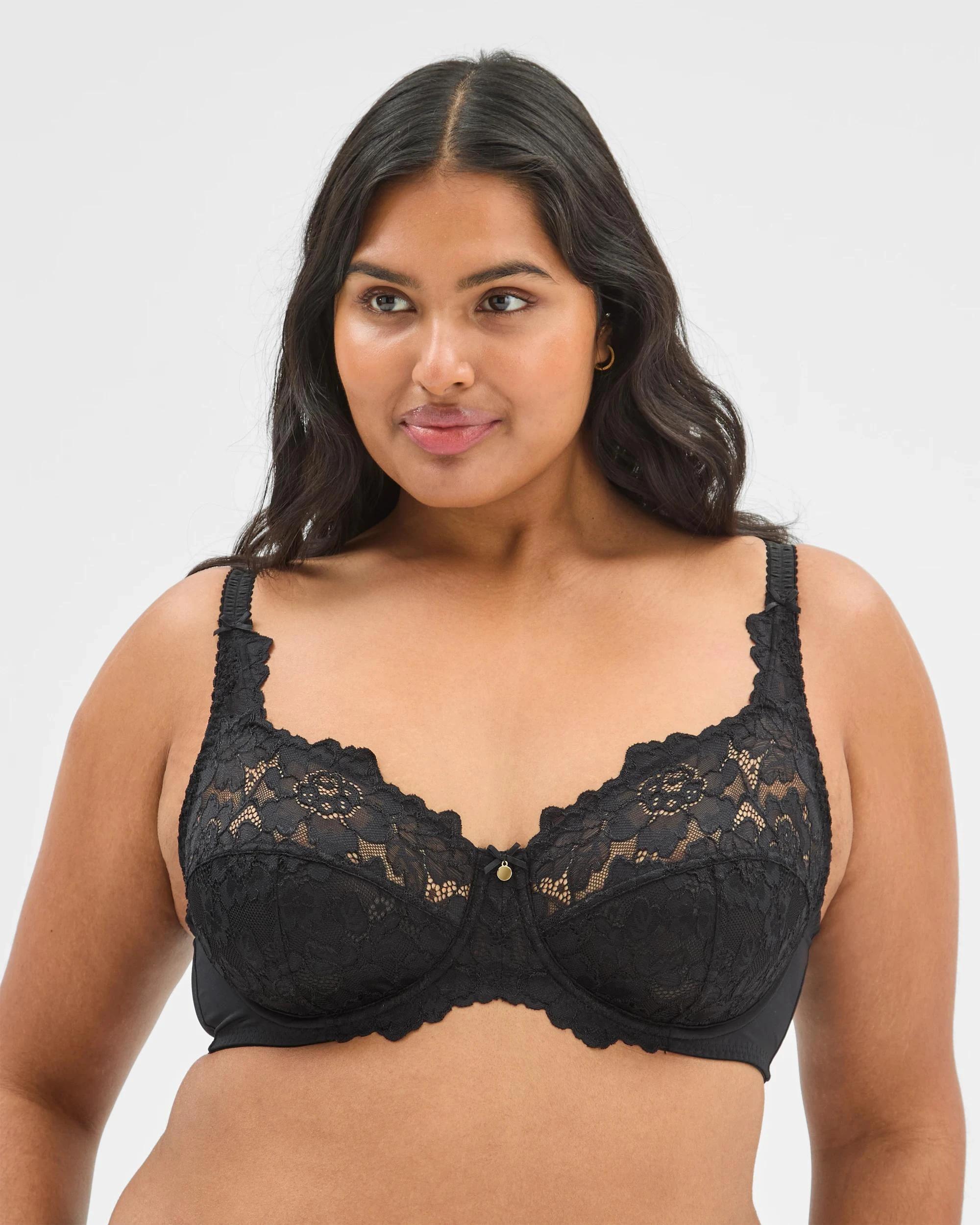 3 Target Woman Plus Size Soft Cup Underwire T-Shirt Bra BLACK, 3 of 4