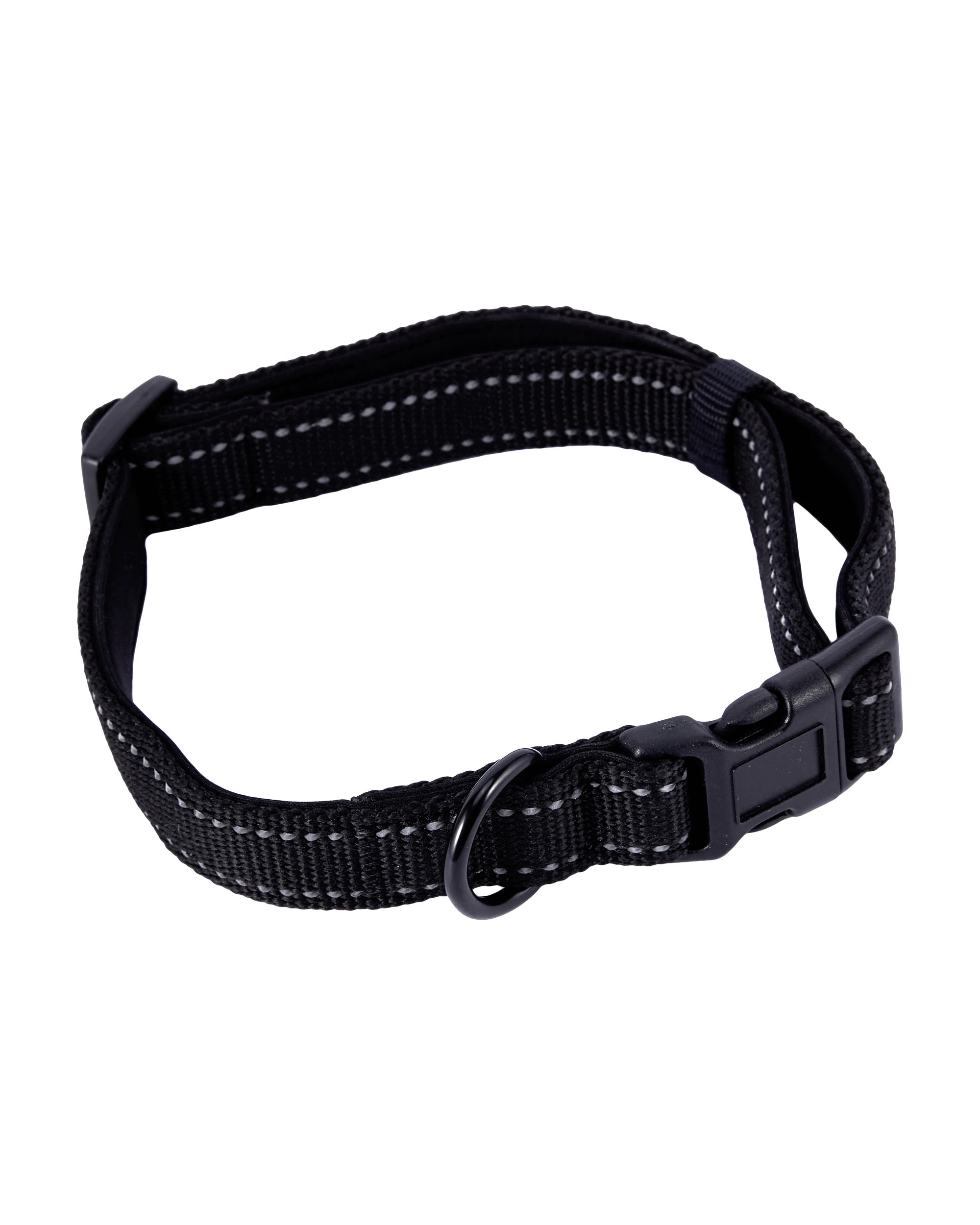 3 Black Reflective Collar and Lead Set - Medium, 3 of 4