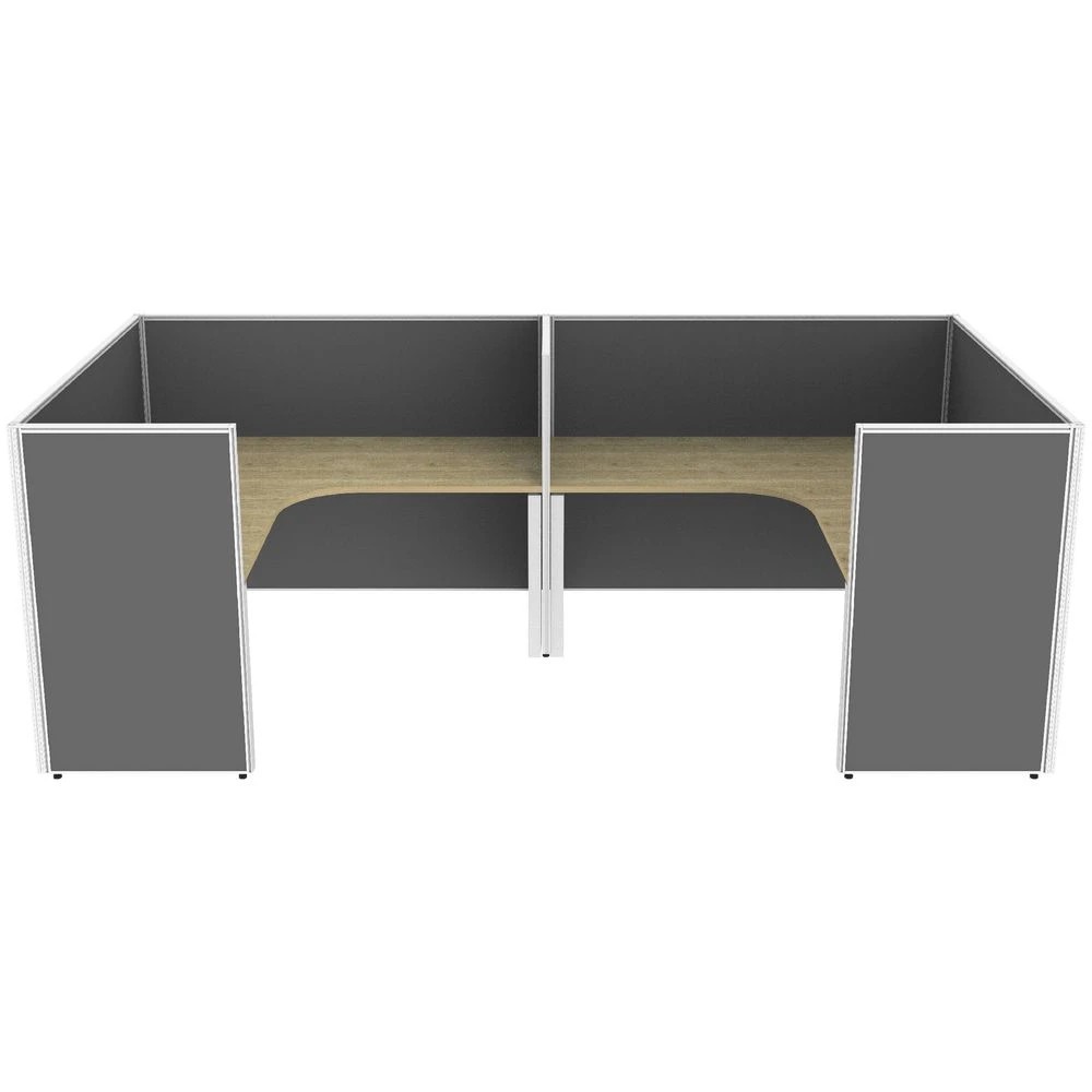 2 Stilford S2 2 Radius Corner Workstation 1800x1800 with Screen Desks, Tables and Workstations, 2 of 7